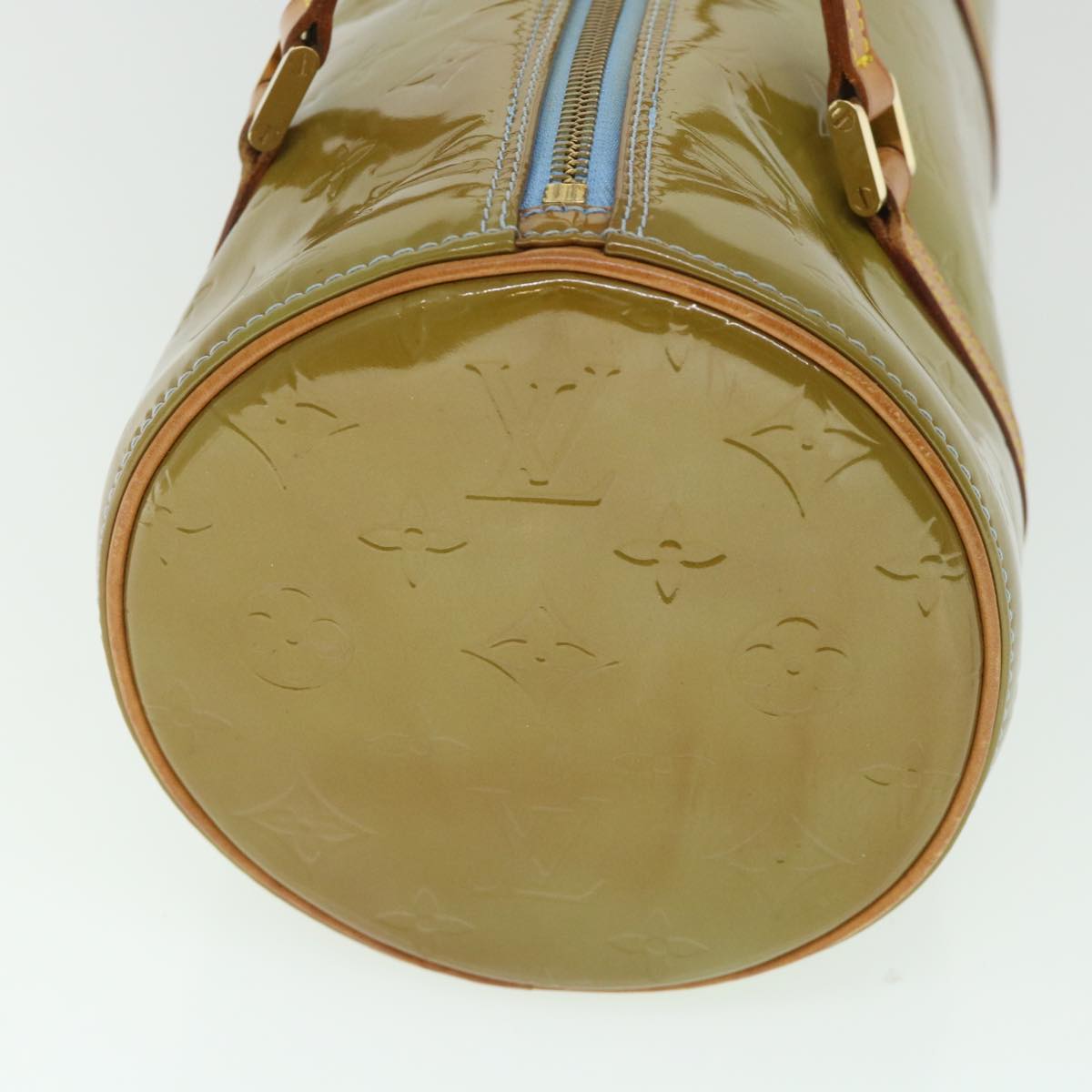 LOUIS VUITTON Monogram Vernis Bedford Hand Bag Baby Blue M91007 LV 55191