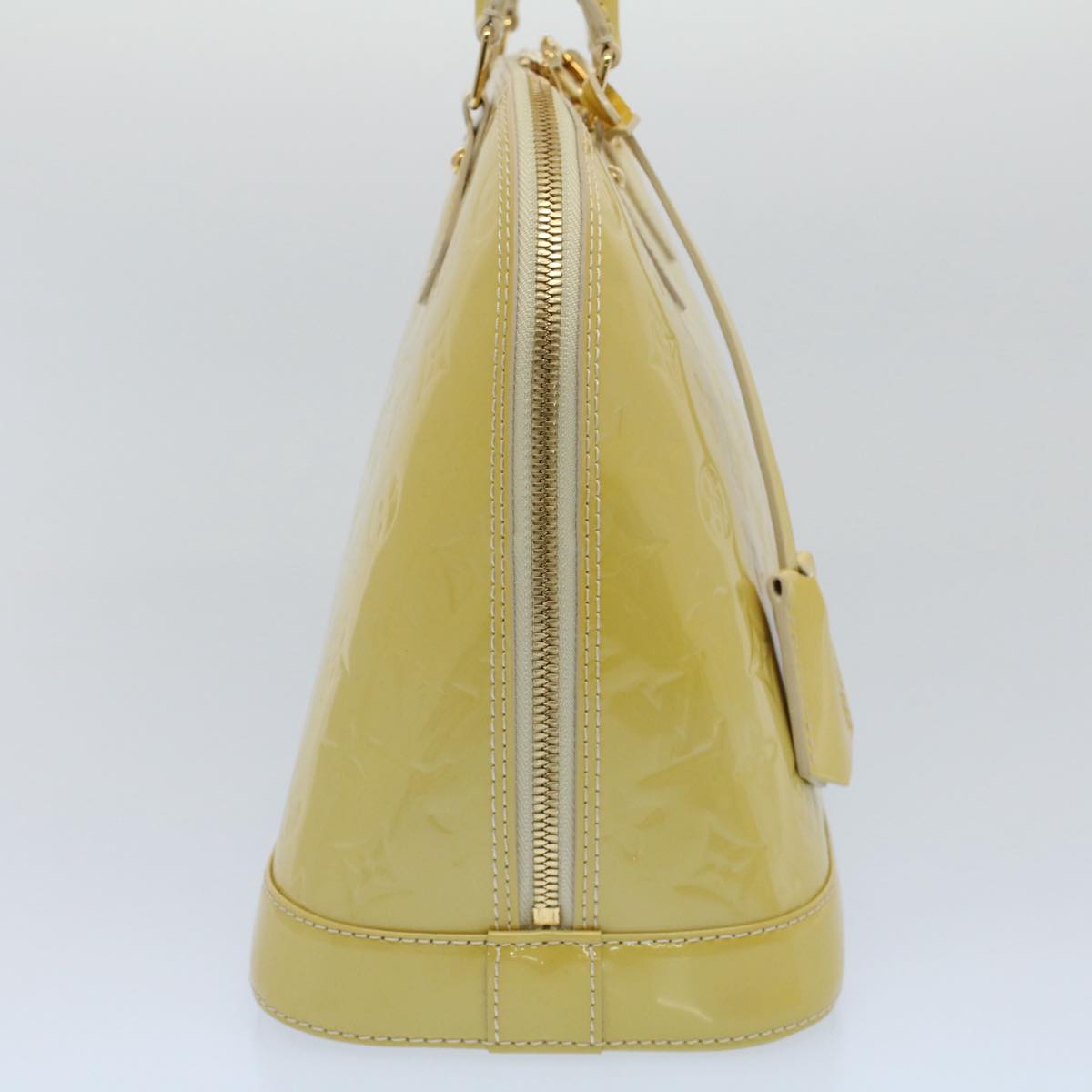 LOUIS VUITTON Monogram Vernis Alma PM Hand Bag Broncorail M91445 LV 55192