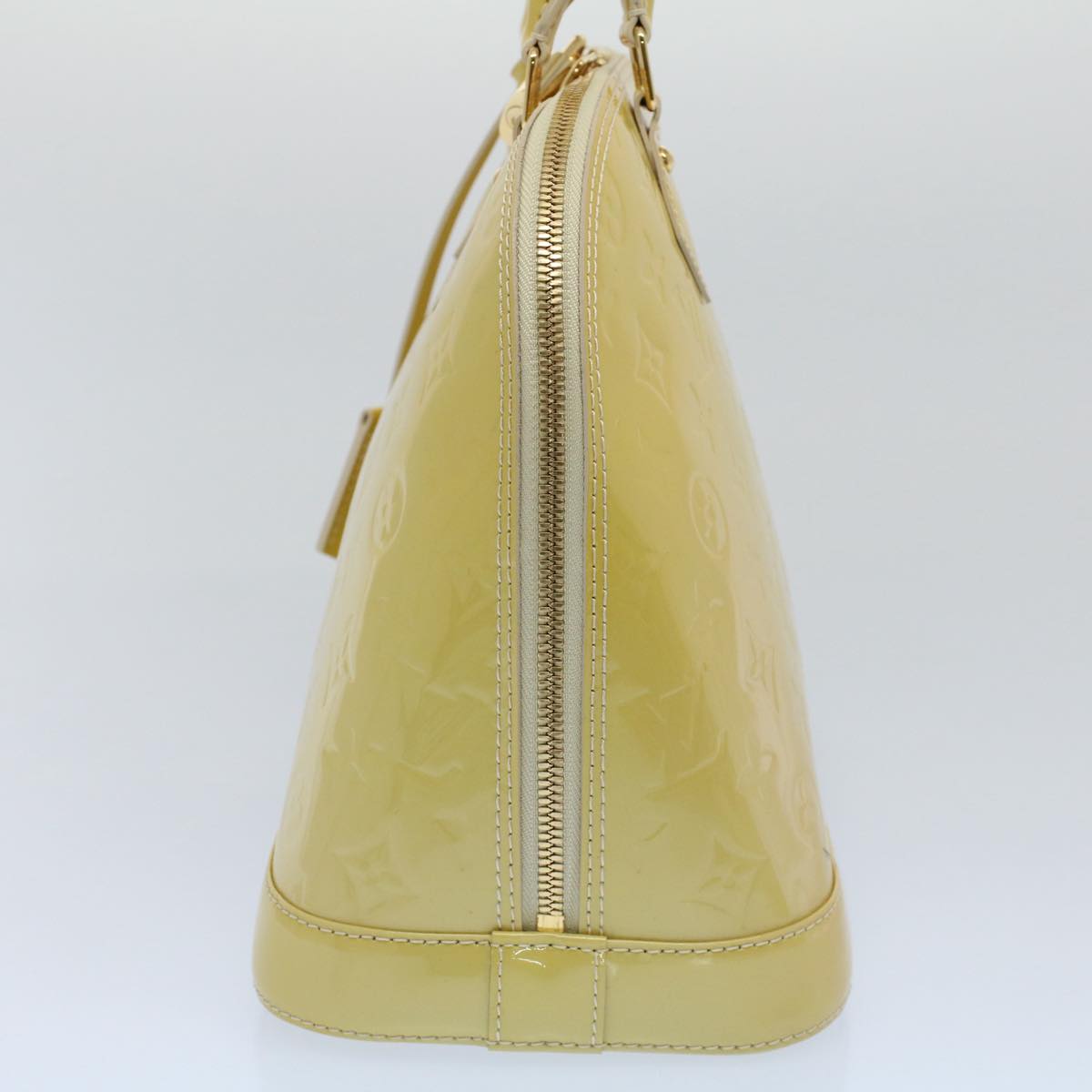 LOUIS VUITTON Monogram Vernis Alma PM Hand Bag Broncorail M91445 LV 55192