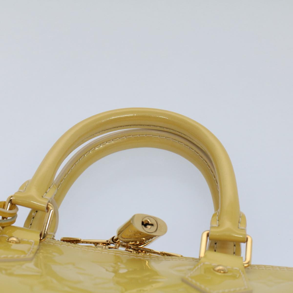 LOUIS VUITTON Monogram Vernis Alma PM Hand Bag Broncorail M91445 LV 55192