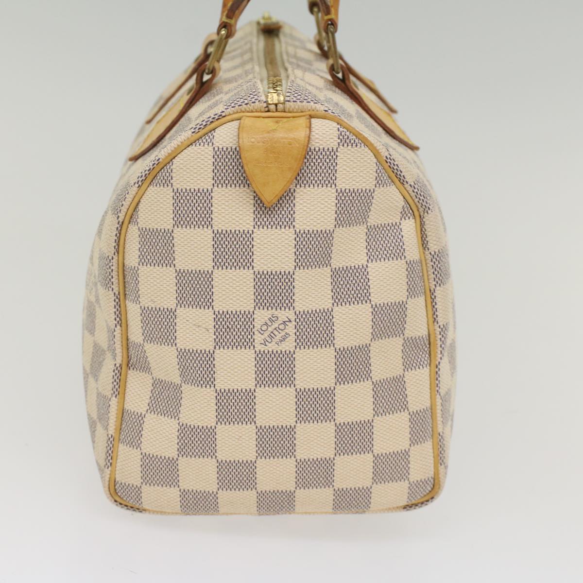 LOUIS VUITTON Damier Azur Speedy 25 Hand Bag N41534 LV 55194