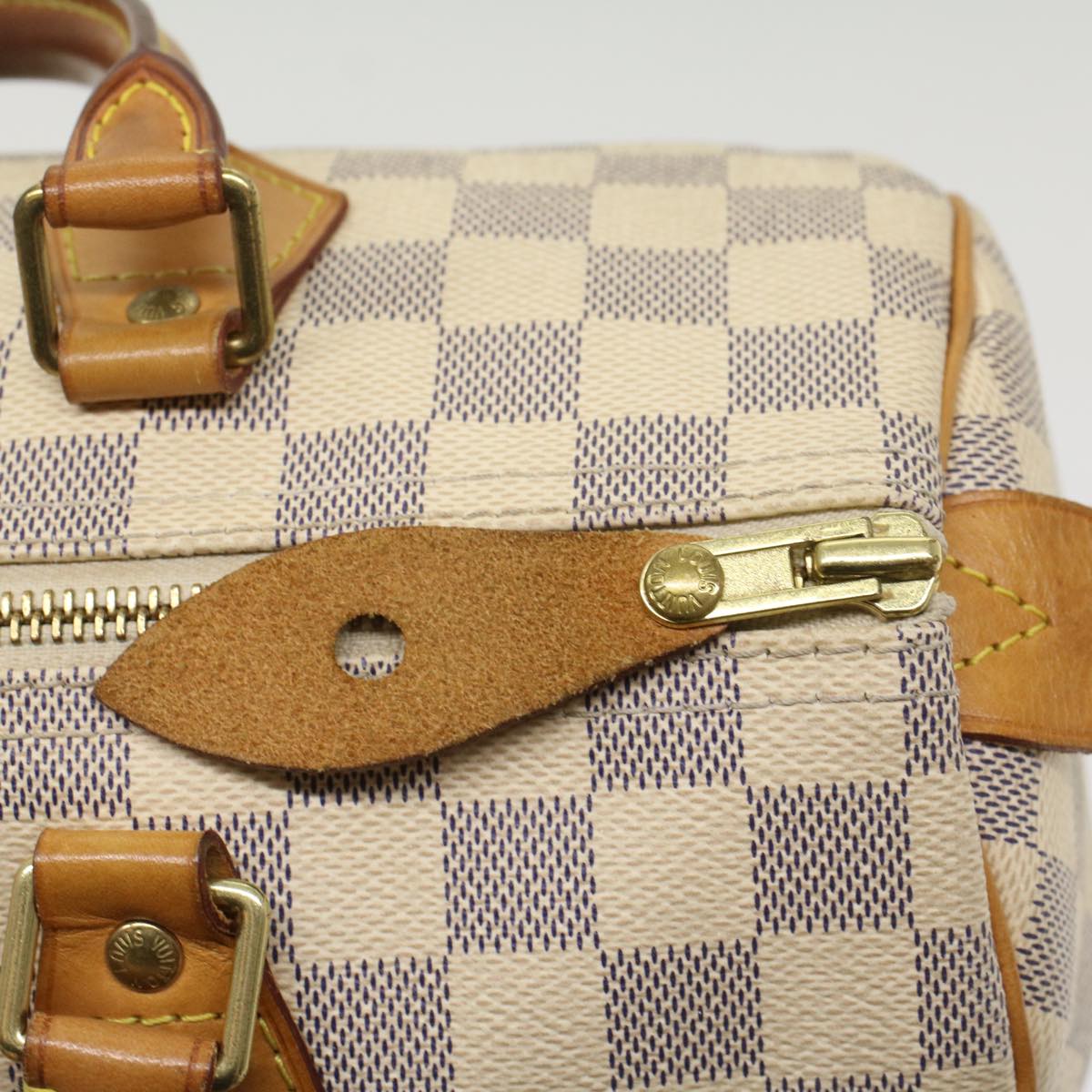 LOUIS VUITTON Damier Azur Speedy 30 Hand Bag N41533 LV 55195