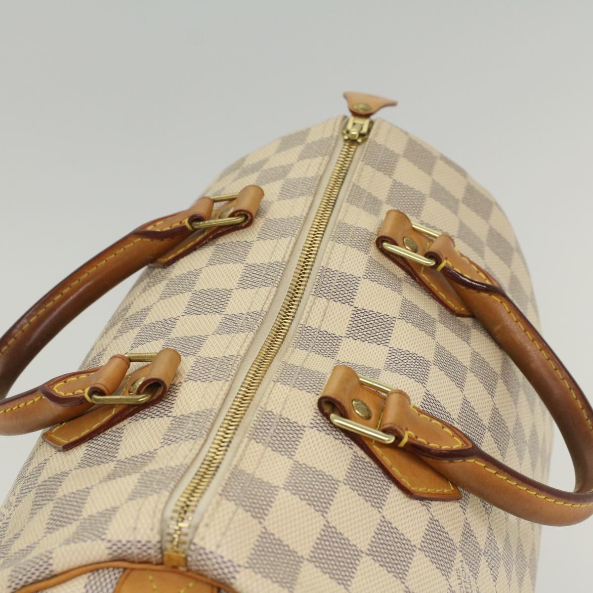 LOUIS VUITTON Damier Azur Speedy 30 Hand Bag N41533 LV 55195
