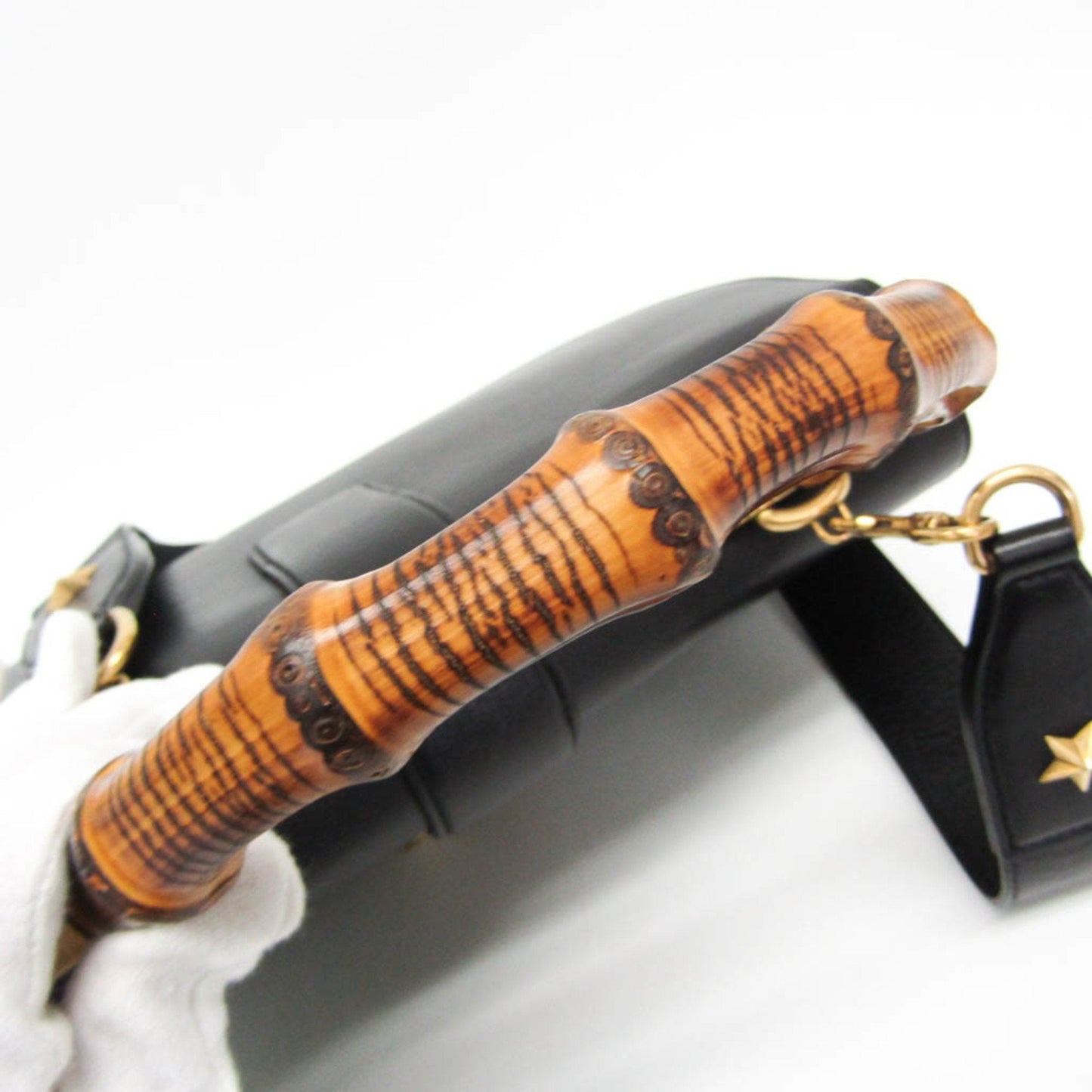 Gucci Bamboo  Leather Shoulder Bag ()