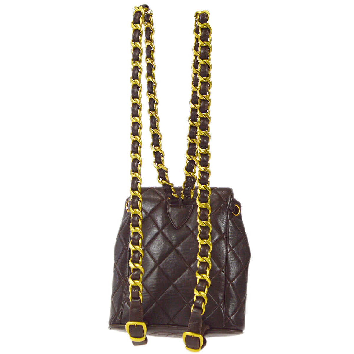 Luxury Chanel * 1994-1996 Duma Backpack Small Brown Lambskin