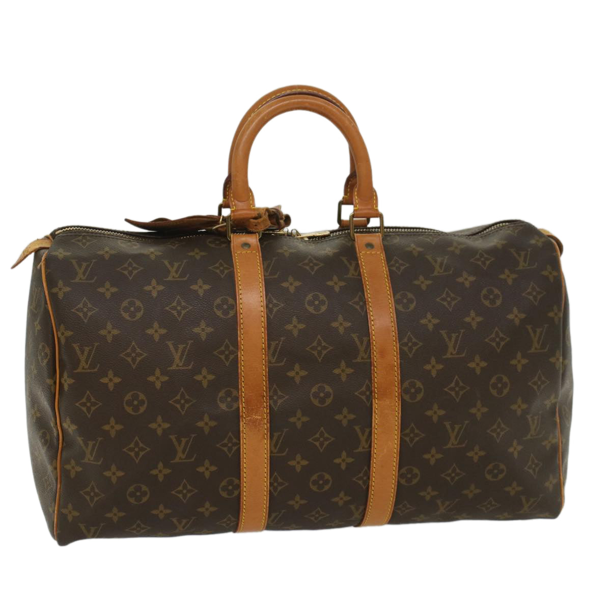 LOUIS VUITTON Monogram Keepall 45 Boston Bag M41428 LV 55208