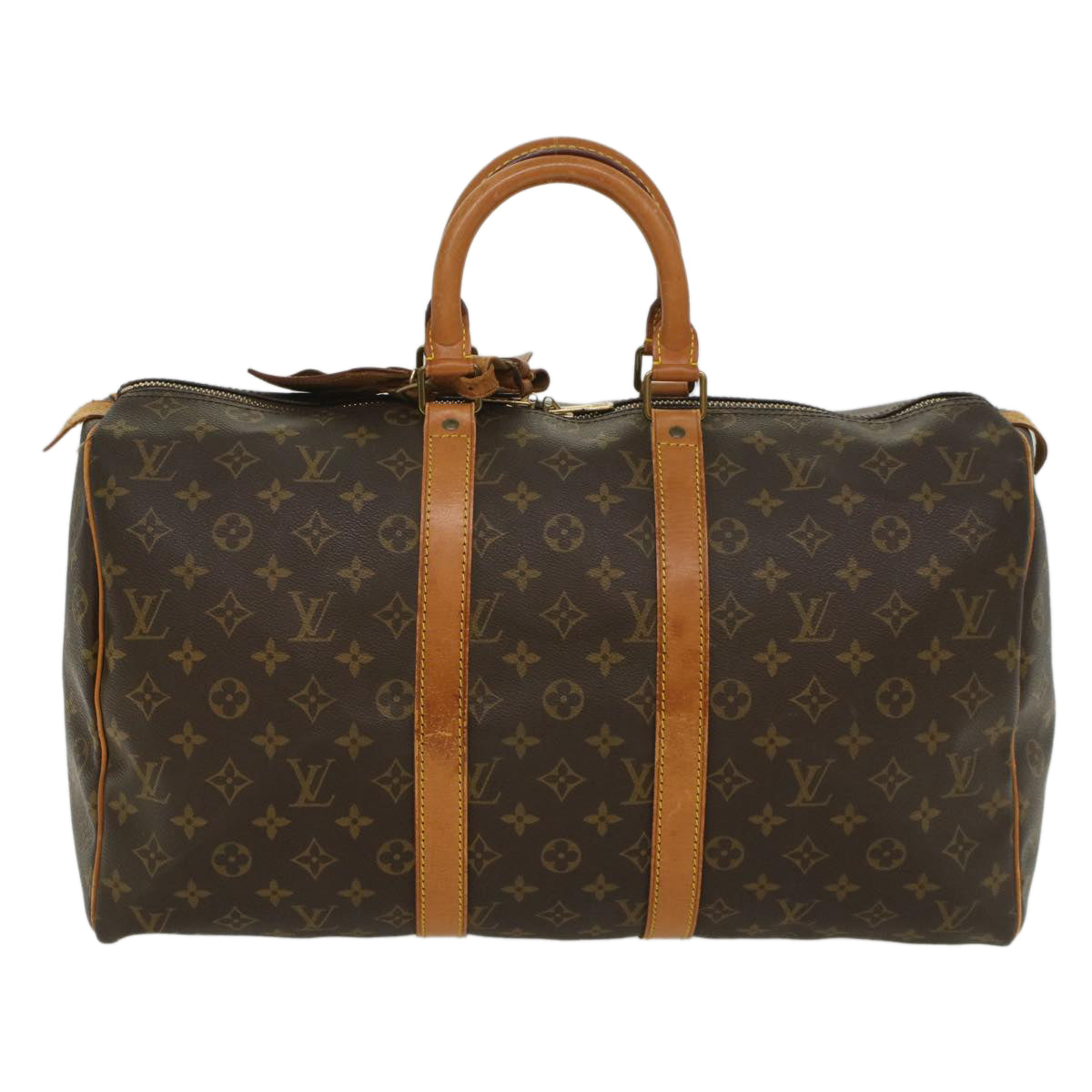 LOUIS VUITTON Monogram Keepall 45 Boston Bag M41428 LV 55208