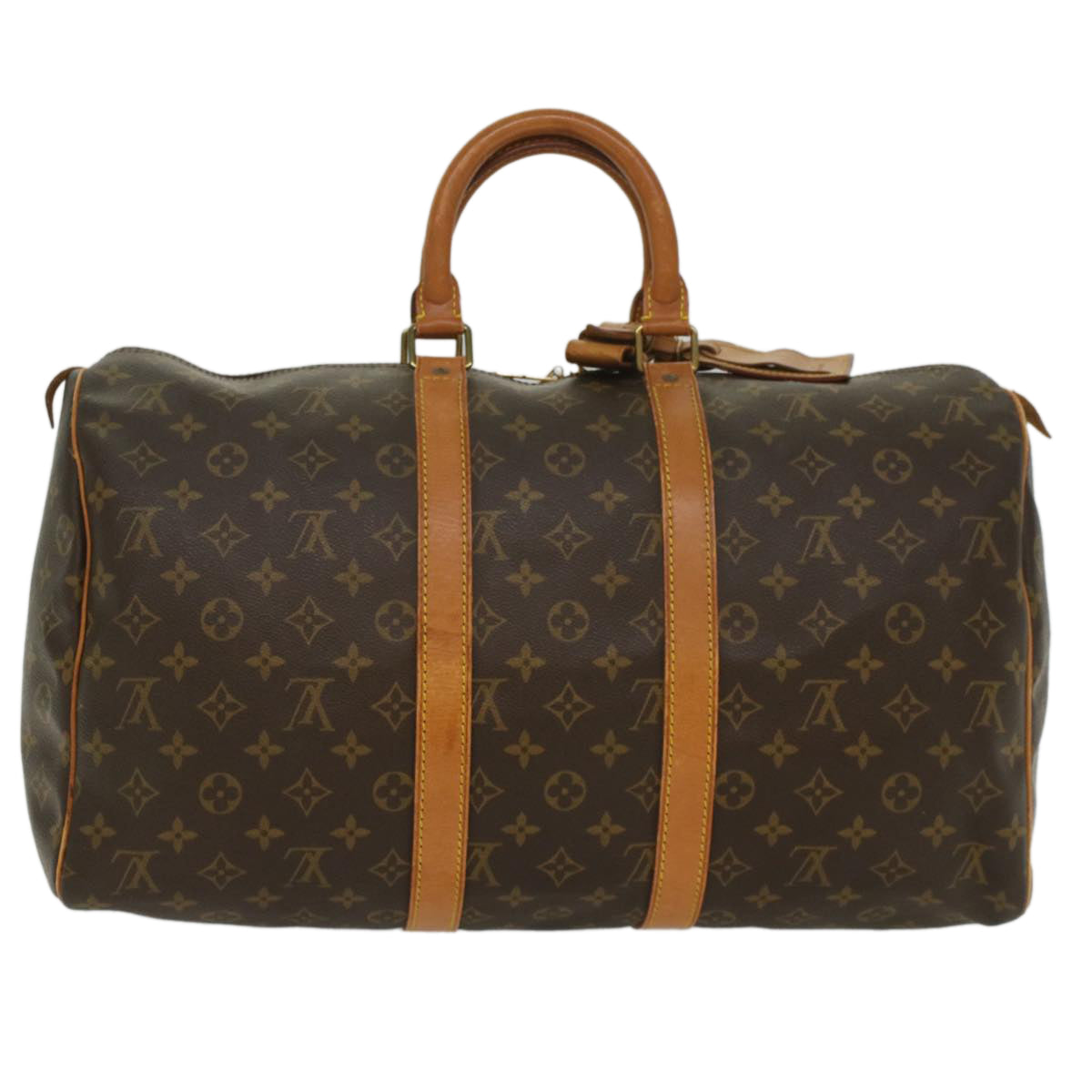 LOUIS VUITTON Monogram Keepall 45 Boston Bag M41428 LV 55208