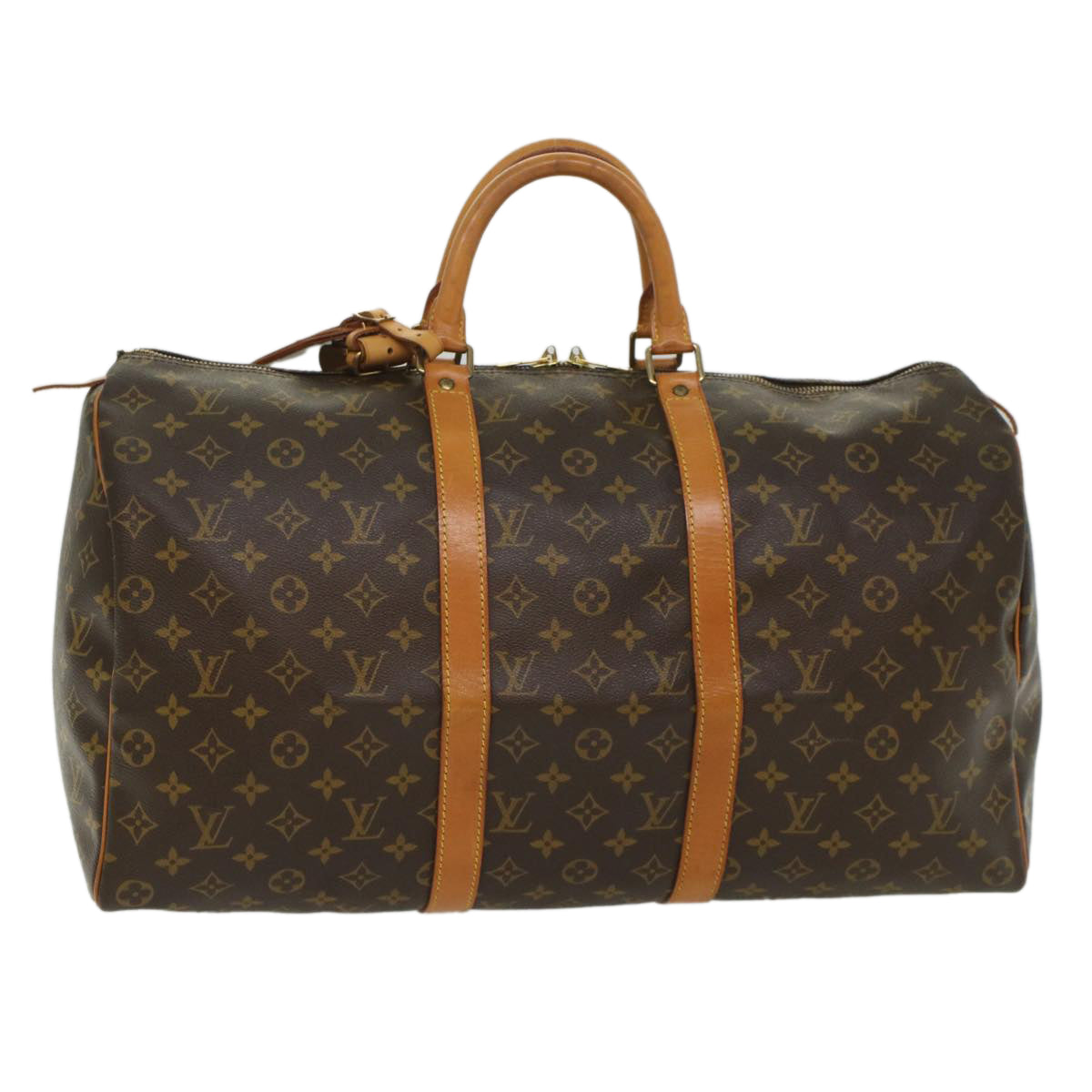 LOUIS VUITTON Monogram Keepall 50 Boston Bag M41426 LV 55216