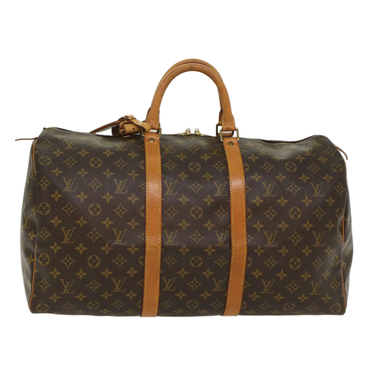 LOUIS VUITTON Monogram Keepall 50 Boston Bag M41426 LV 55216