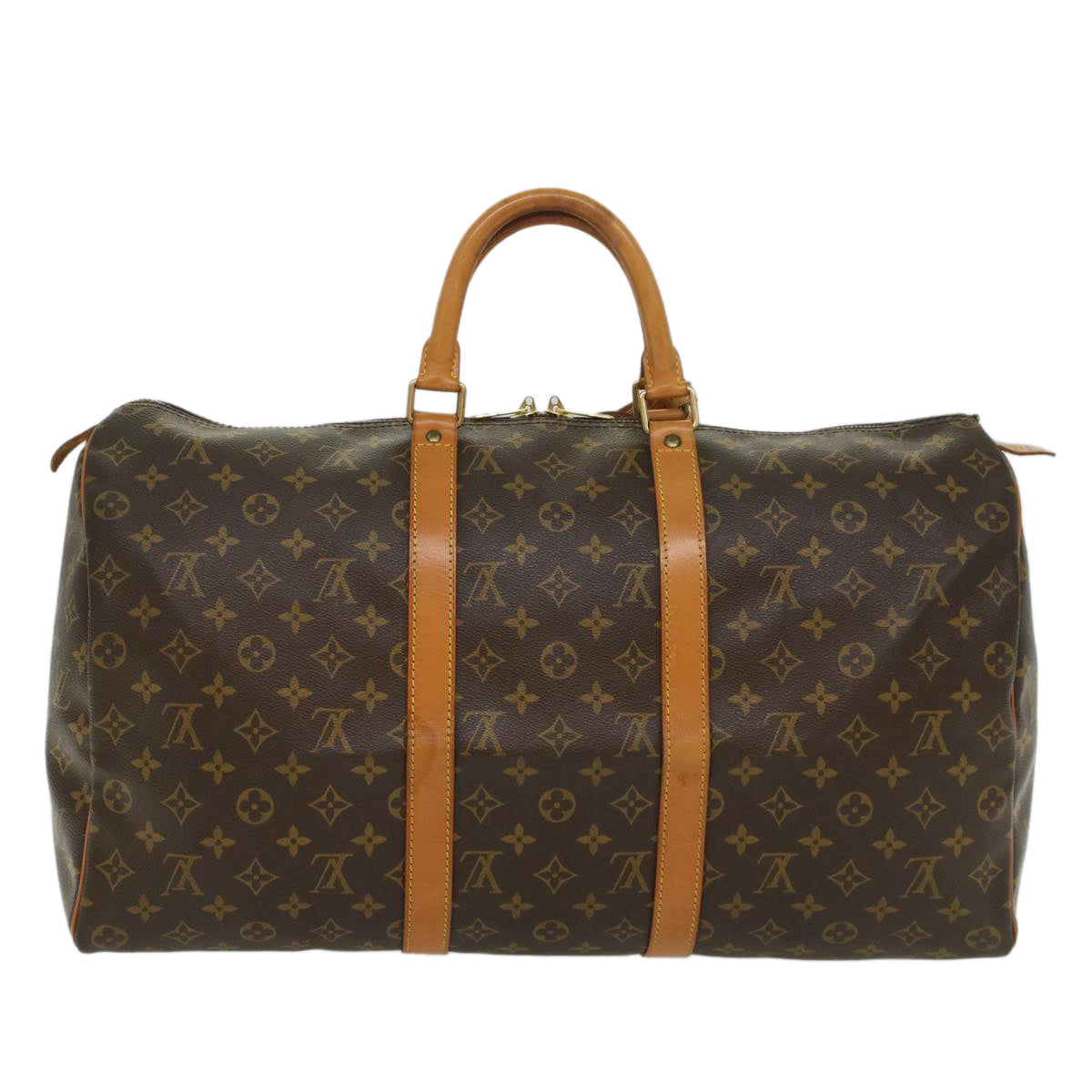 LOUIS VUITTON Monogram Keepall 50 Boston Bag M41426 LV 55216