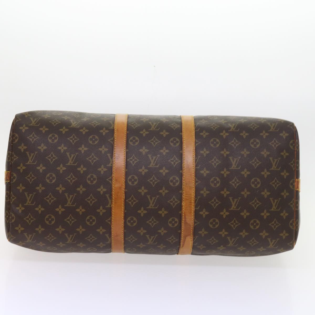 LOUIS VUITTON Monogram Keepall Bandouliere 55 Boston Bag M41414 LV 55218