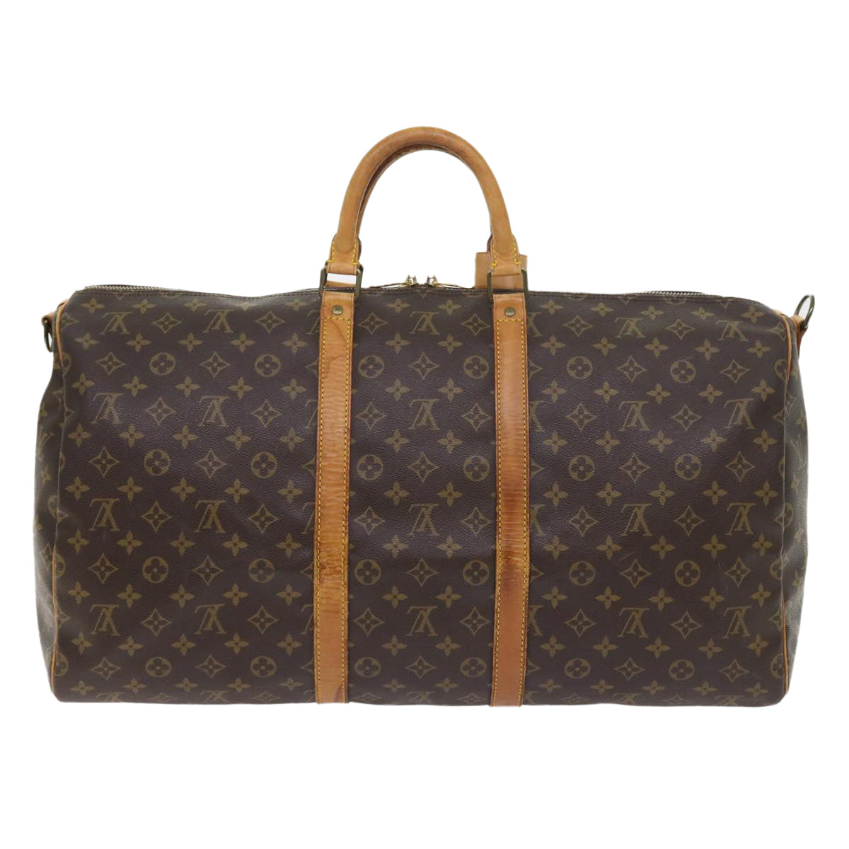 LOUIS VUITTON Monogram Keepall Bandouliere 55 Boston Bag M41414 LV 55218