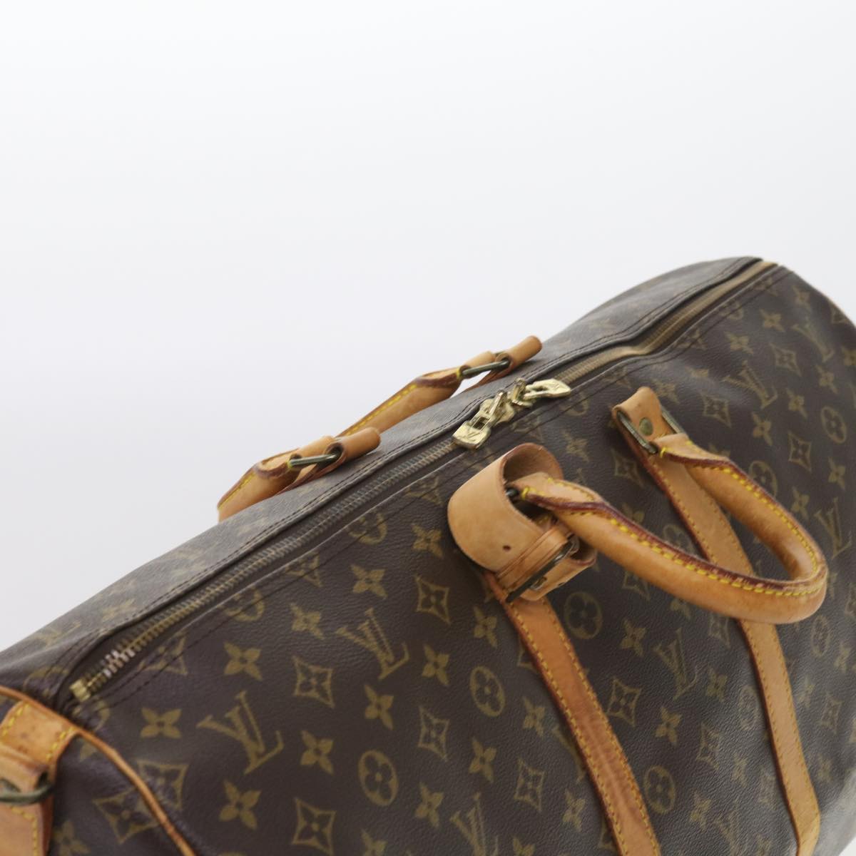 LOUIS VUITTON Monogram Keepall Bandouliere 55 Boston Bag M41414 LV 55218