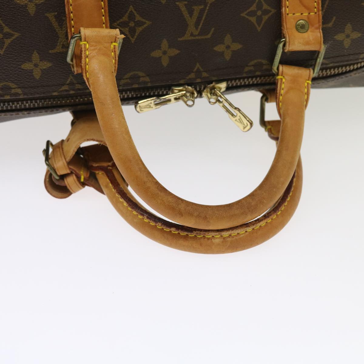 LOUIS VUITTON Monogram Keepall Bandouliere 55 Boston Bag M41414 LV 55218