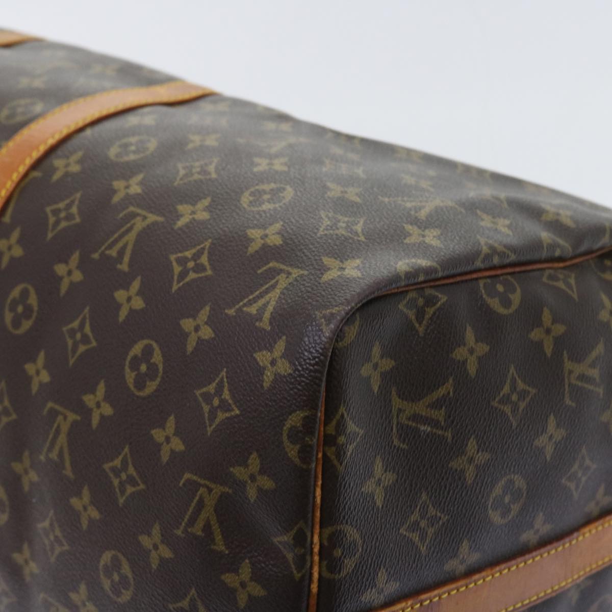 LOUIS VUITTON Monogram Keepall Bandouliere 55 Boston Bag M41414 LV 55220