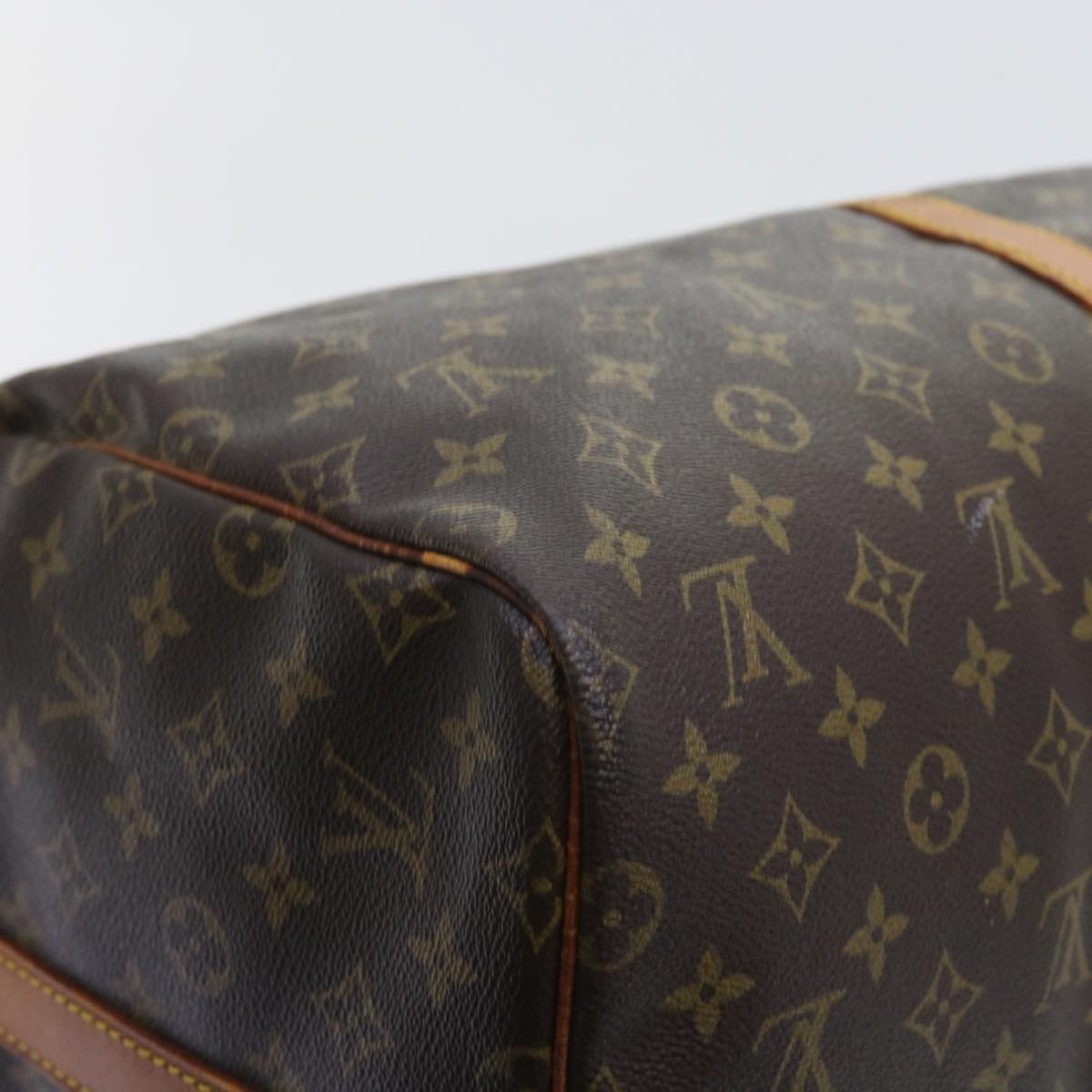 LOUIS VUITTON Monogram Keepall Bandouliere 55 Boston Bag M41414 LV 55220