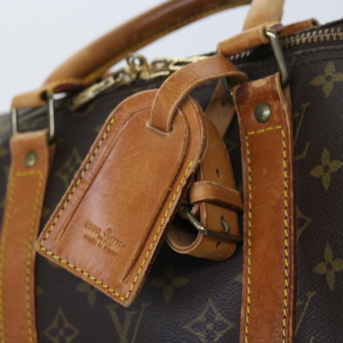 LOUIS VUITTON Monogram Keepall Bandouliere 55 Boston Bag M41414 LV 55220