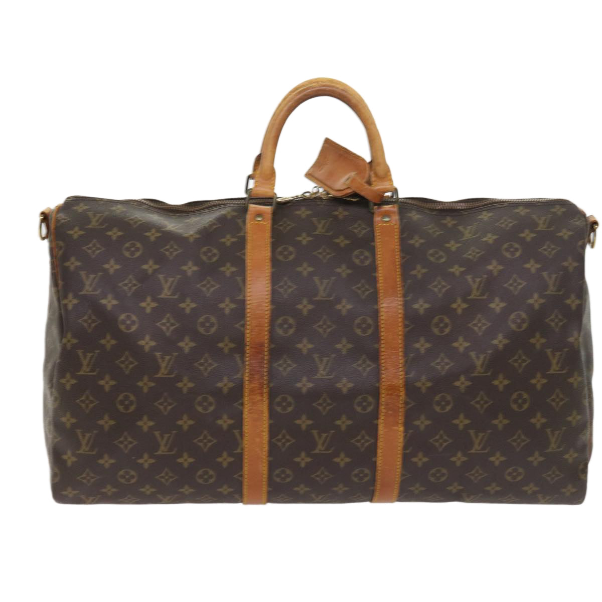 LOUIS VUITTON Monogram Keepall Bandouliere 55 Boston Bag M41414 LV 55220