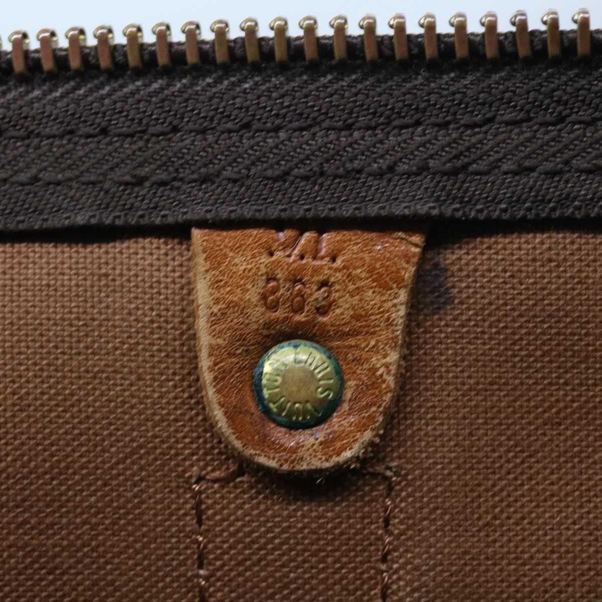 LOUIS VUITTON Monogram Keepall Bandouliere 55 Boston Bag M41414 LV 55220