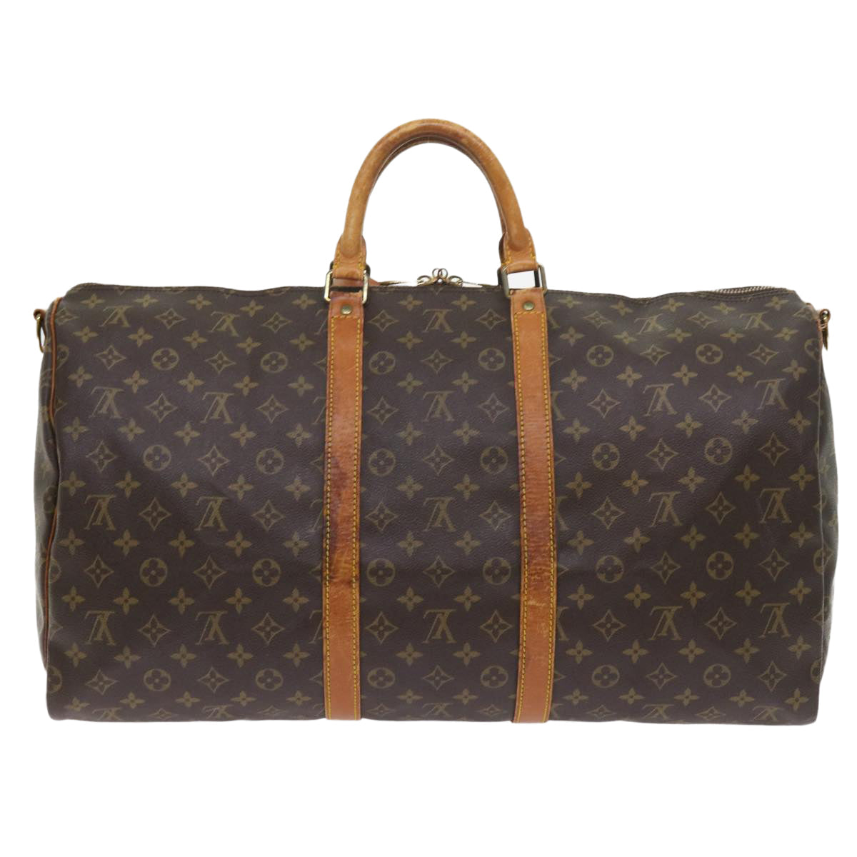 LOUIS VUITTON Monogram Keepall Bandouliere 55 Boston Bag M41414 LV 55220