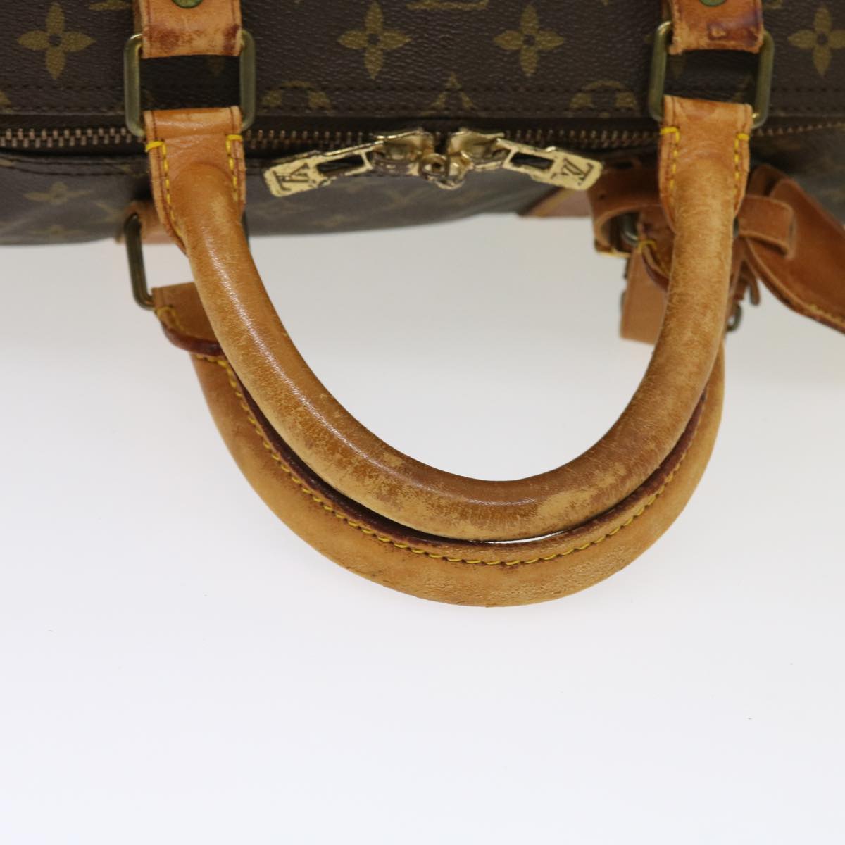 LOUIS VUITTON Monogram Keepall Bandouliere 55 Boston Bag M41414 LV 55220