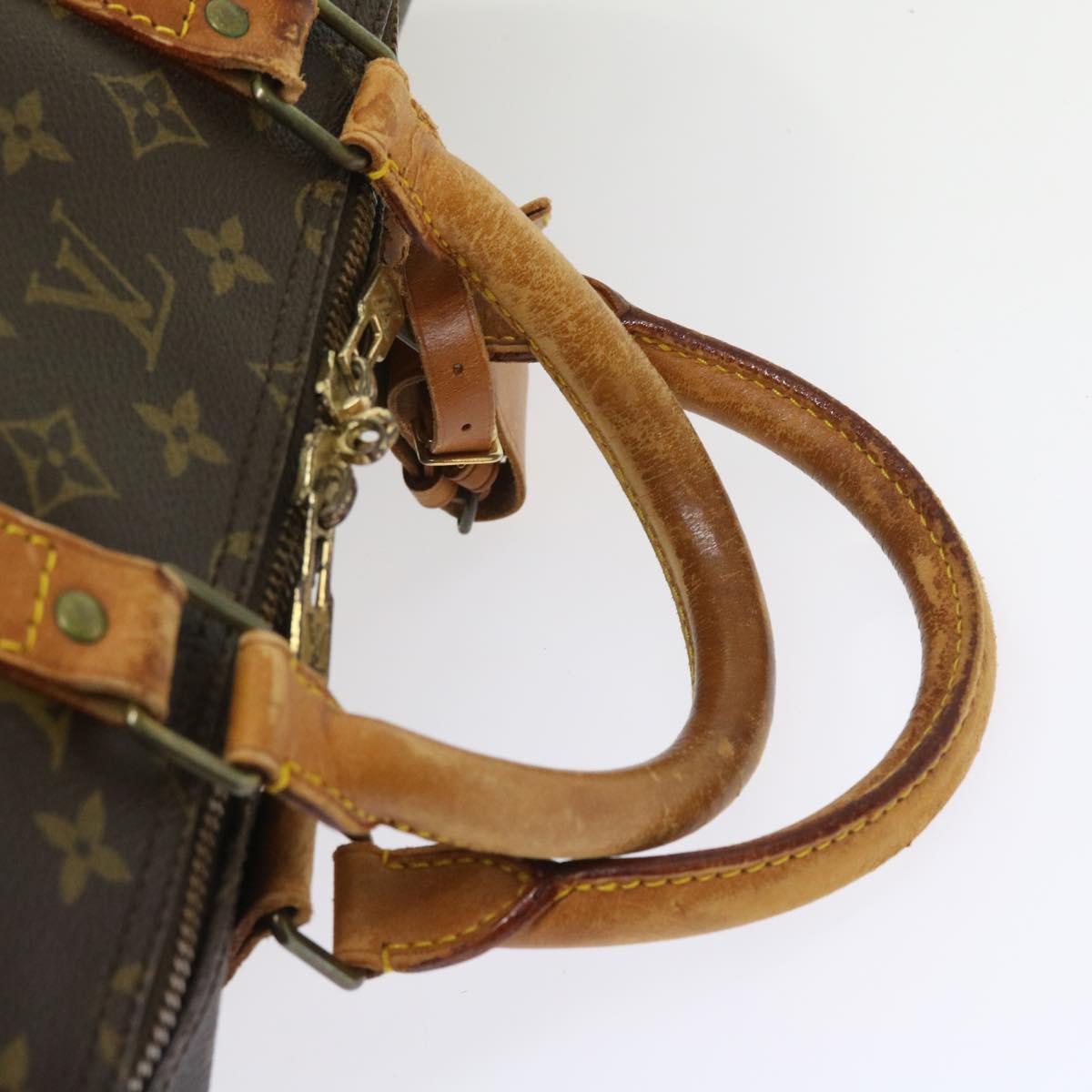 LOUIS VUITTON Monogram Keepall Bandouliere 55 Boston Bag M41414 LV 55220