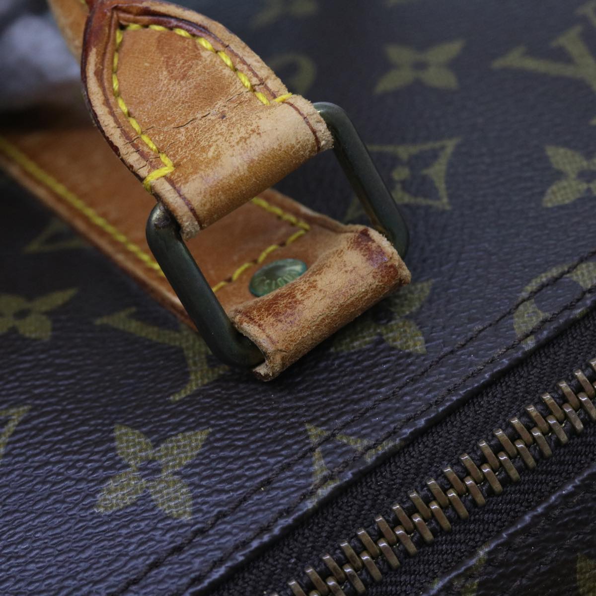 LOUIS VUITTON Monogram Keepall Bandouliere 55 Boston Bag M41414 LV 55220