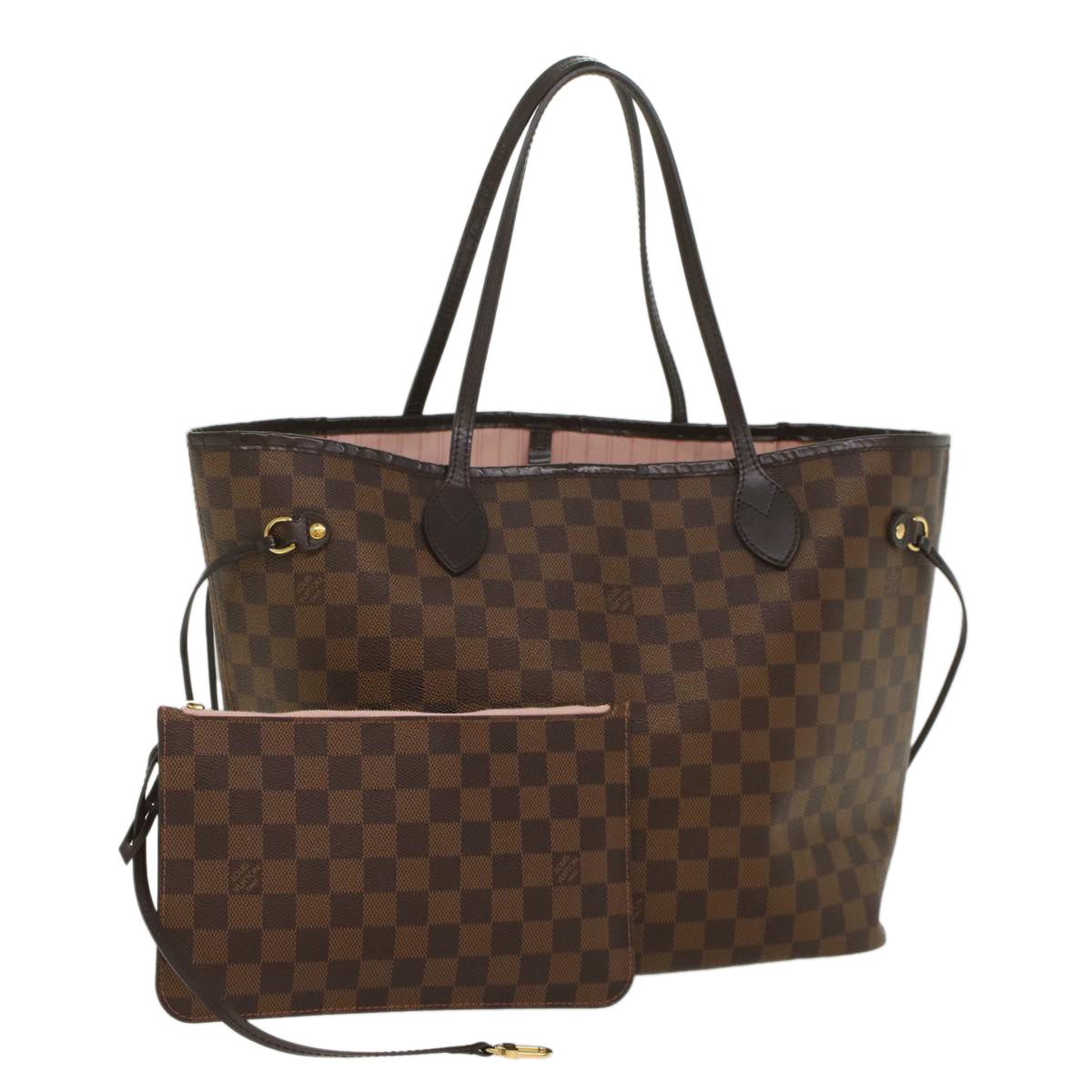 LOUIS VUITTON Damier Ebene Neverfull MM Tote Bag N51105 LV 55229