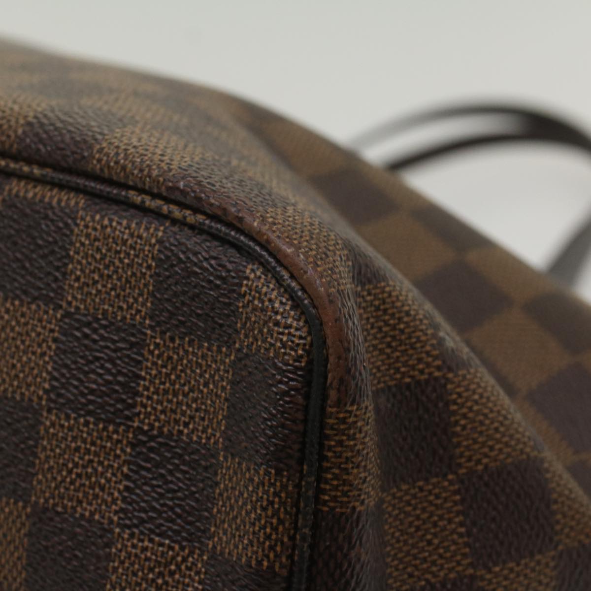 LOUIS VUITTON Damier Ebene Neverfull MM Tote Bag N51105 LV 55229
