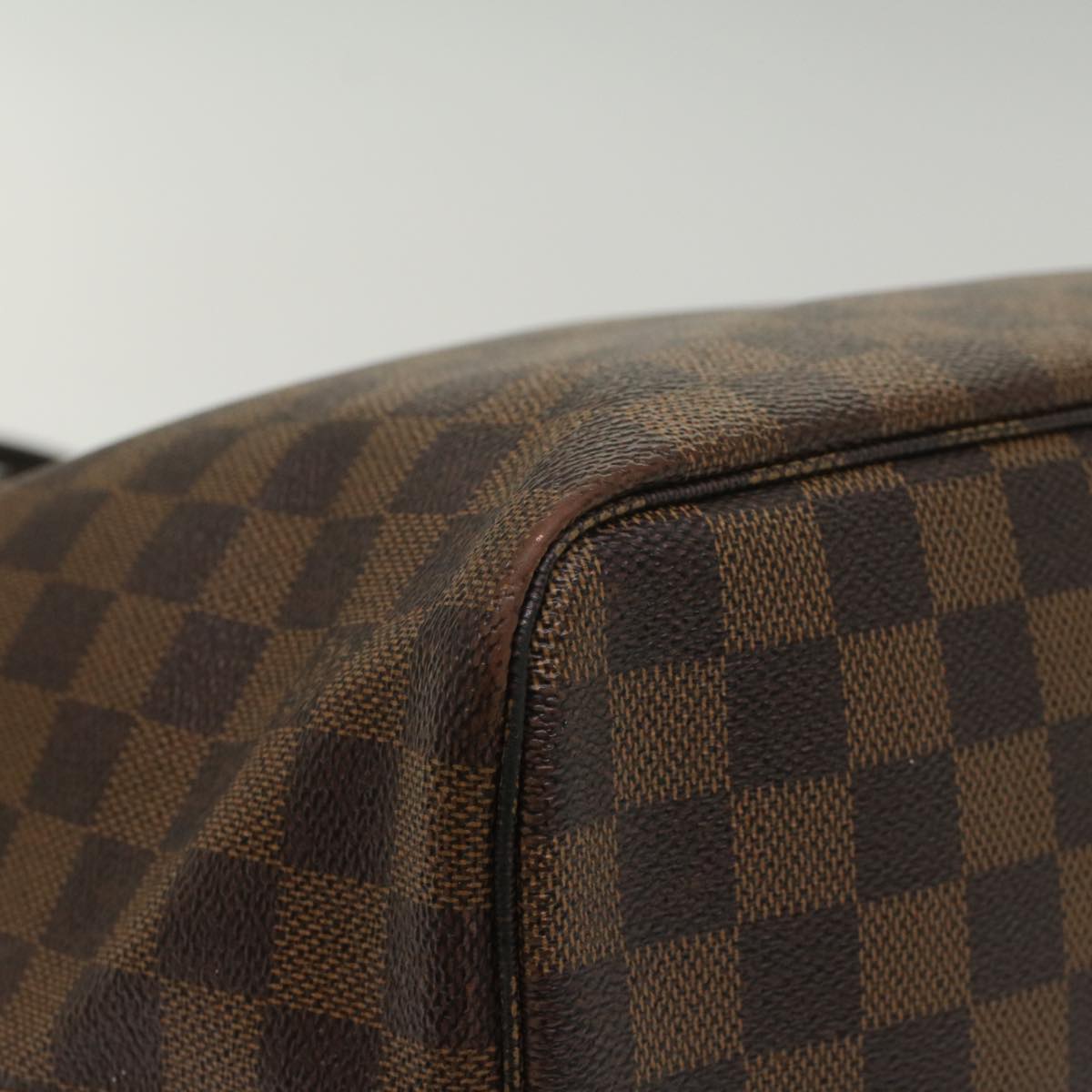 LOUIS VUITTON Damier Ebene Neverfull MM Tote Bag N51105 LV 55229