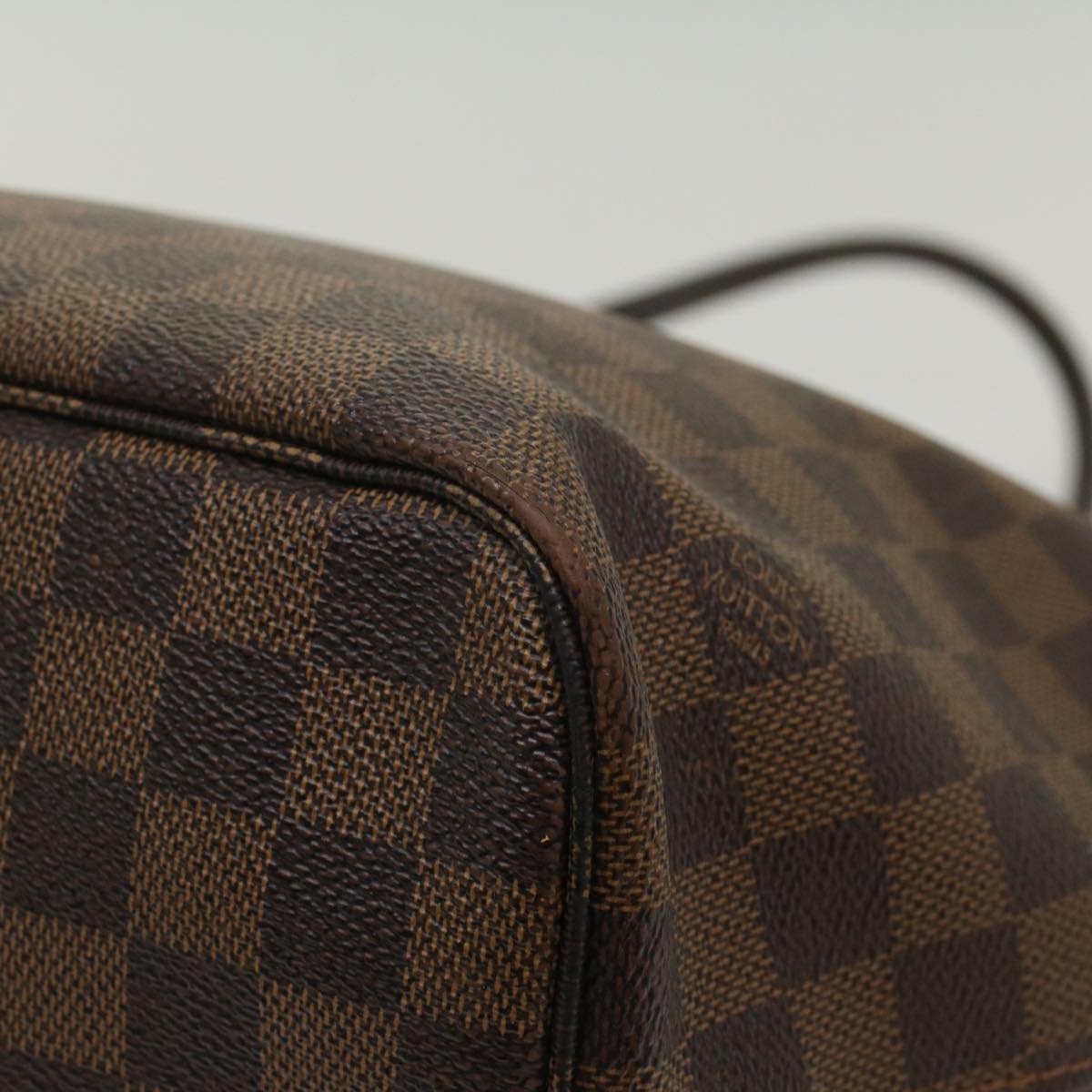 LOUIS VUITTON Damier Ebene Neverfull MM Tote Bag N51105 LV 55229