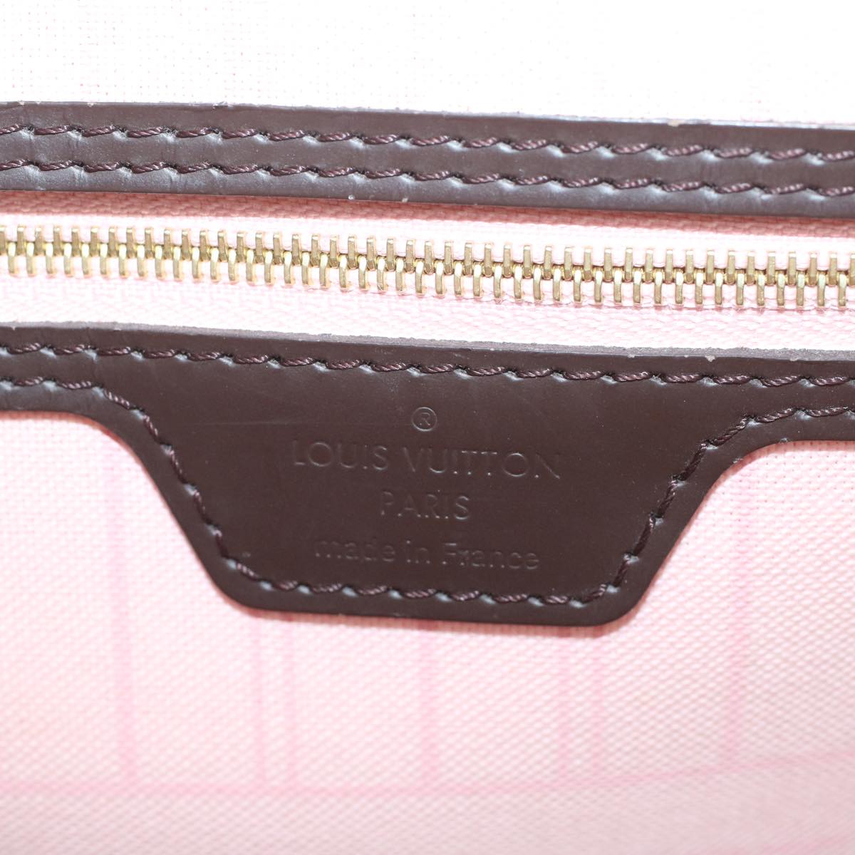 LOUIS VUITTON Damier Ebene Neverfull MM Tote Bag N51105 LV 55229