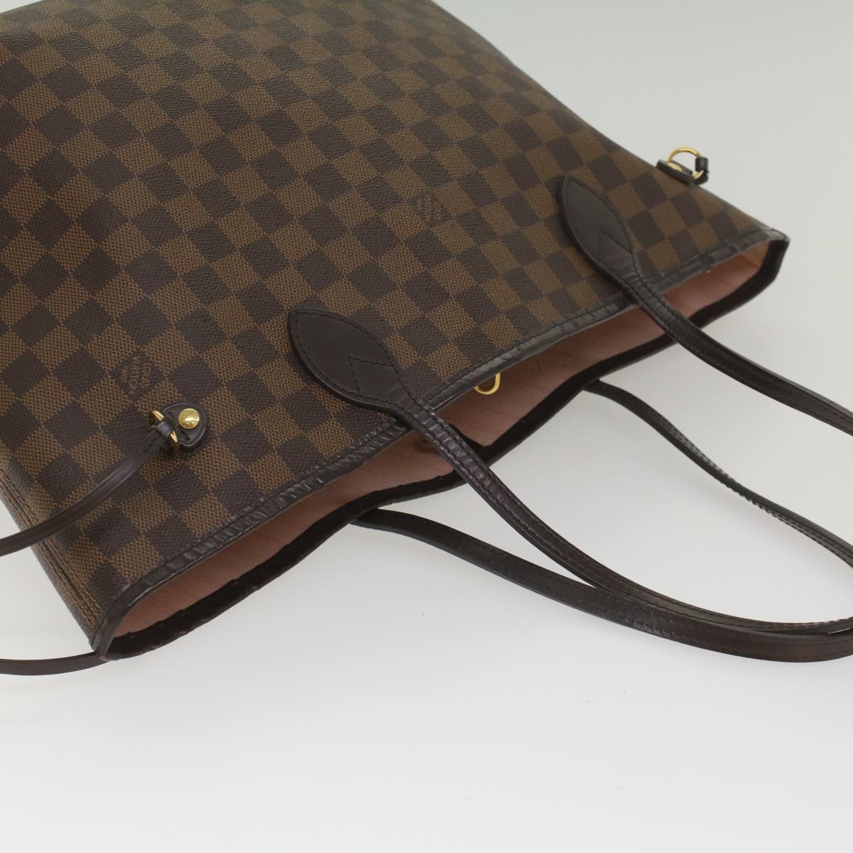 LOUIS VUITTON Damier Ebene Neverfull MM Tote Bag N51105 LV 55229