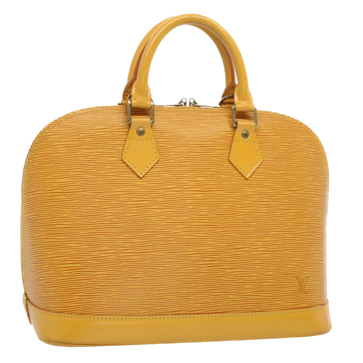 LOUIS VUITTON Epi Alma Hand Bag Tassili Yellow M52149 LV 55230