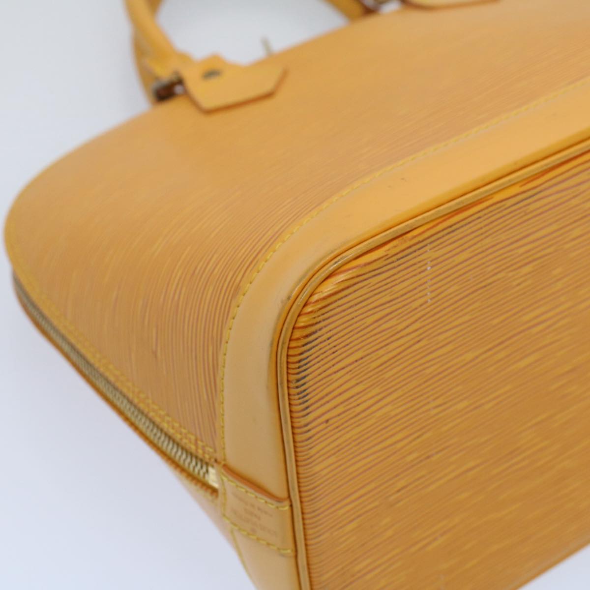 LOUIS VUITTON Epi Alma Hand Bag Tassili Yellow M52149 LV 55230