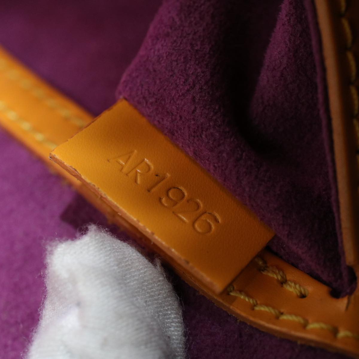LOUIS VUITTON Epi Alma Hand Bag Tassili Yellow M52149 LV 55230