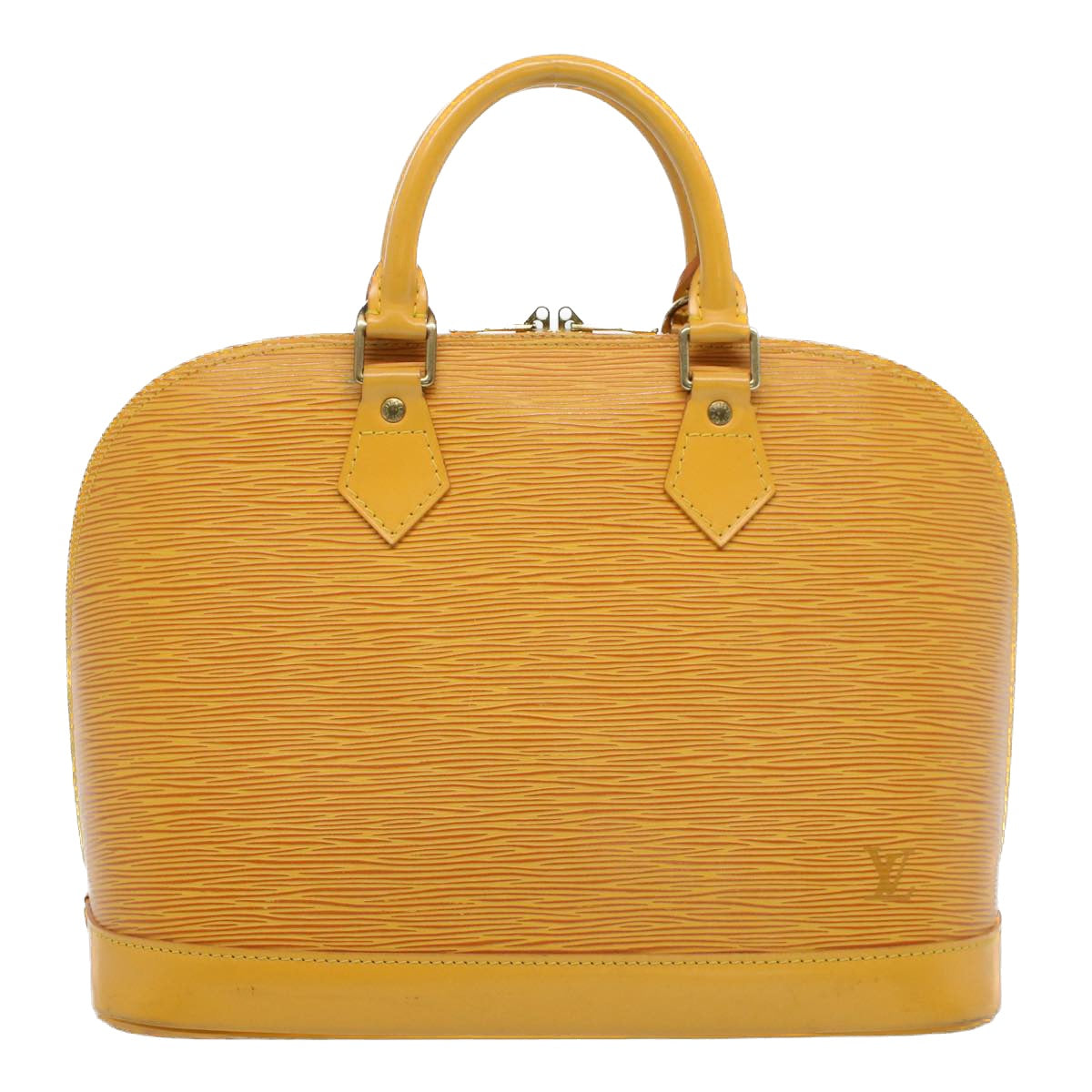 LOUIS VUITTON Epi Alma Hand Bag Tassili Yellow M52149 LV 55230