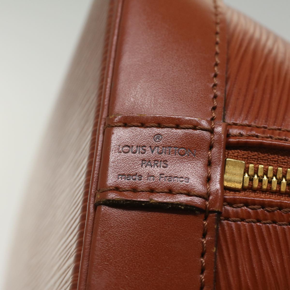 LOUIS VUITTON Epi Alma Hand Bag Brown M5214D LV 55232