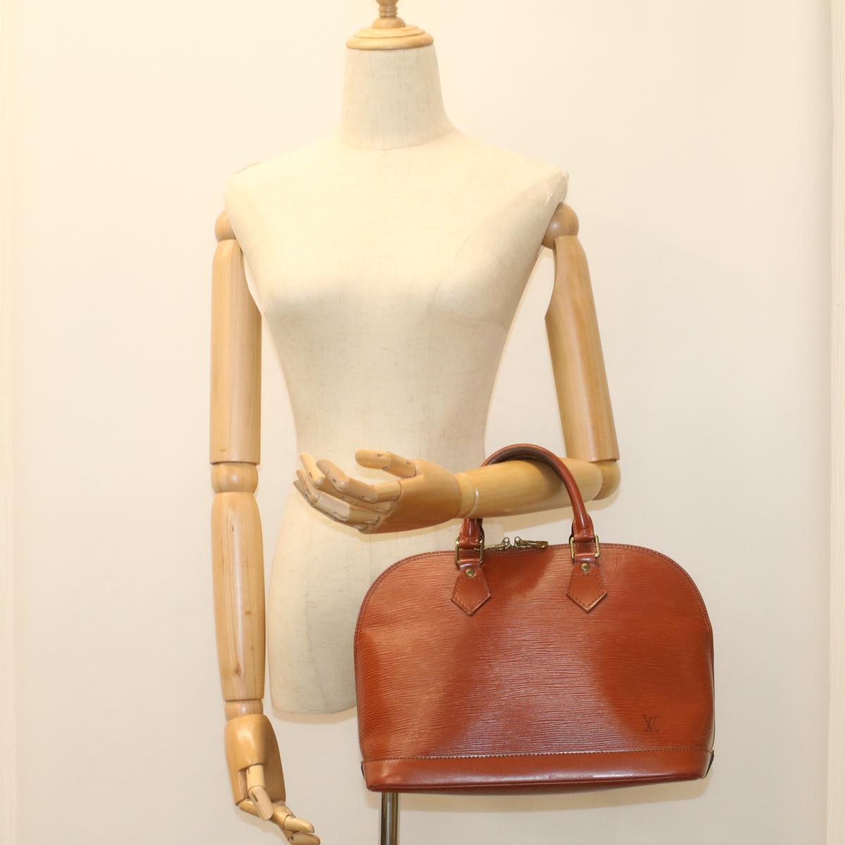 LOUIS VUITTON Epi Alma Hand Bag Brown M5214D LV 55232