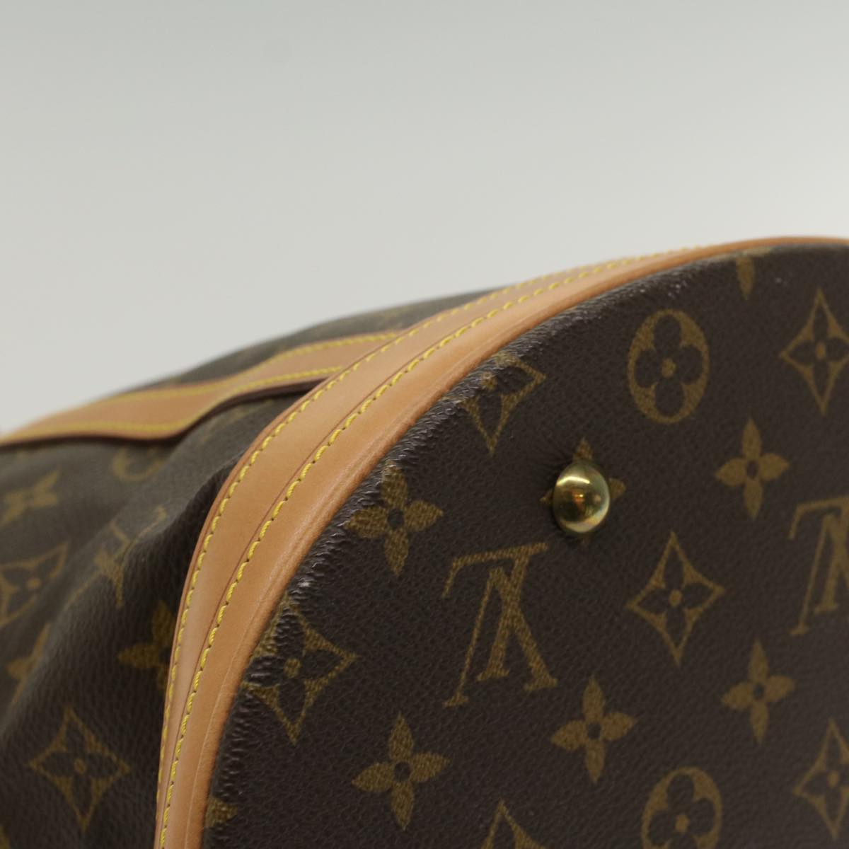 LOUIS VUITTON Monogram Bucket GM Shoulder Bag M42236 LV 55235