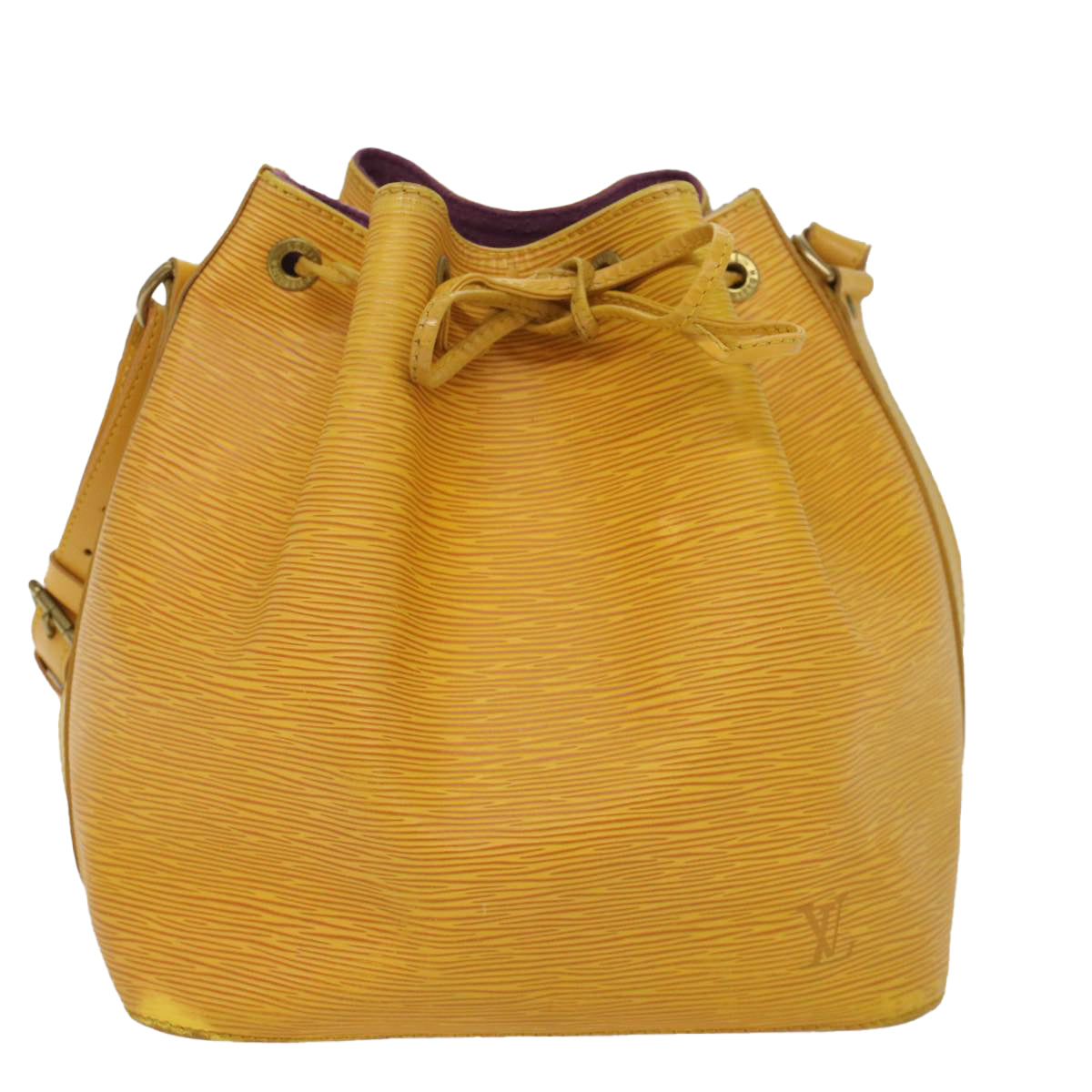 LOUIS VUITTON Epi Petit Noe Shoulder Bag Tassili Yellow M44109 LV 55242