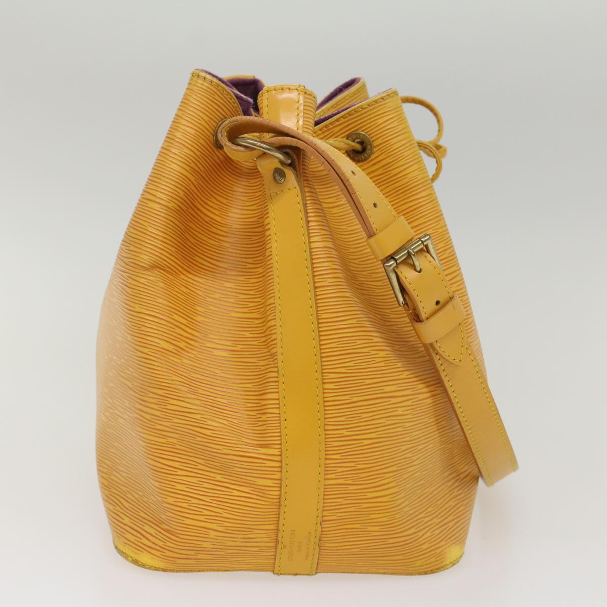 LOUIS VUITTON Epi Petit Noe Shoulder Bag Tassili Yellow M44109 LV 55242