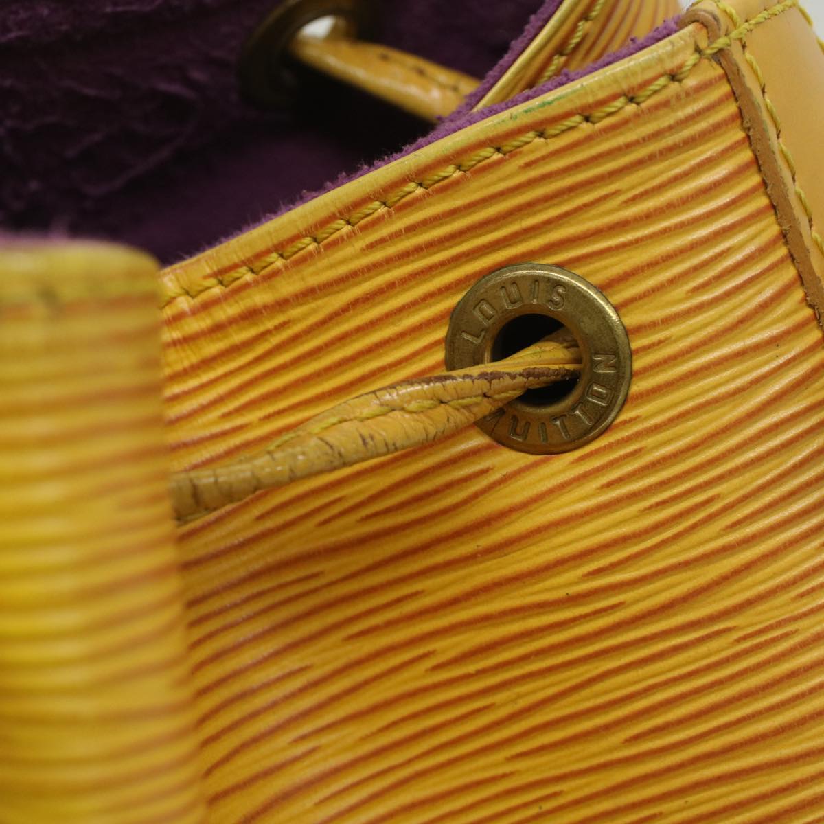 LOUIS VUITTON Epi Petit Noe Shoulder Bag Tassili Yellow M44109 LV 55242