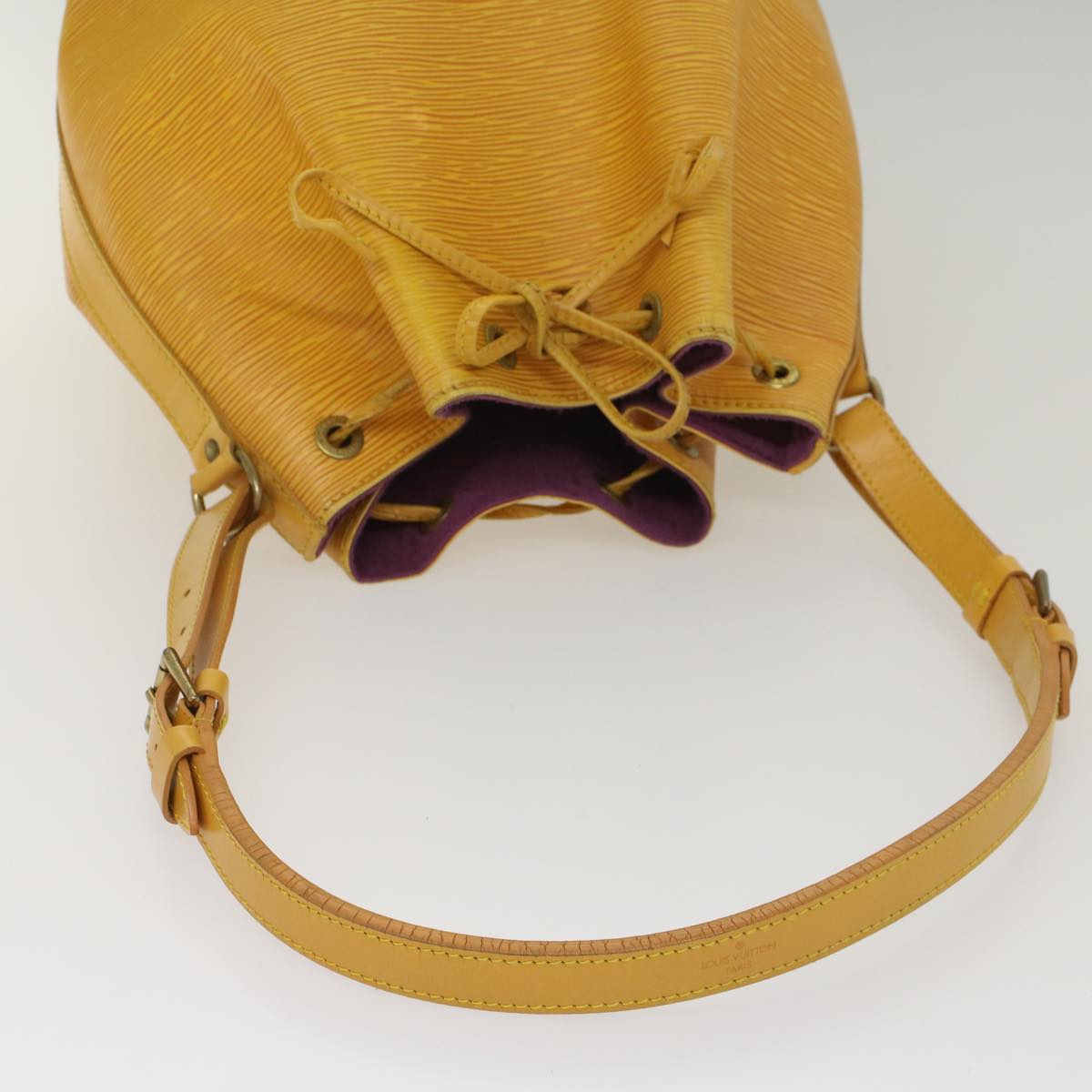LOUIS VUITTON Epi Petit Noe Shoulder Bag Tassili Yellow M44109 LV 55242