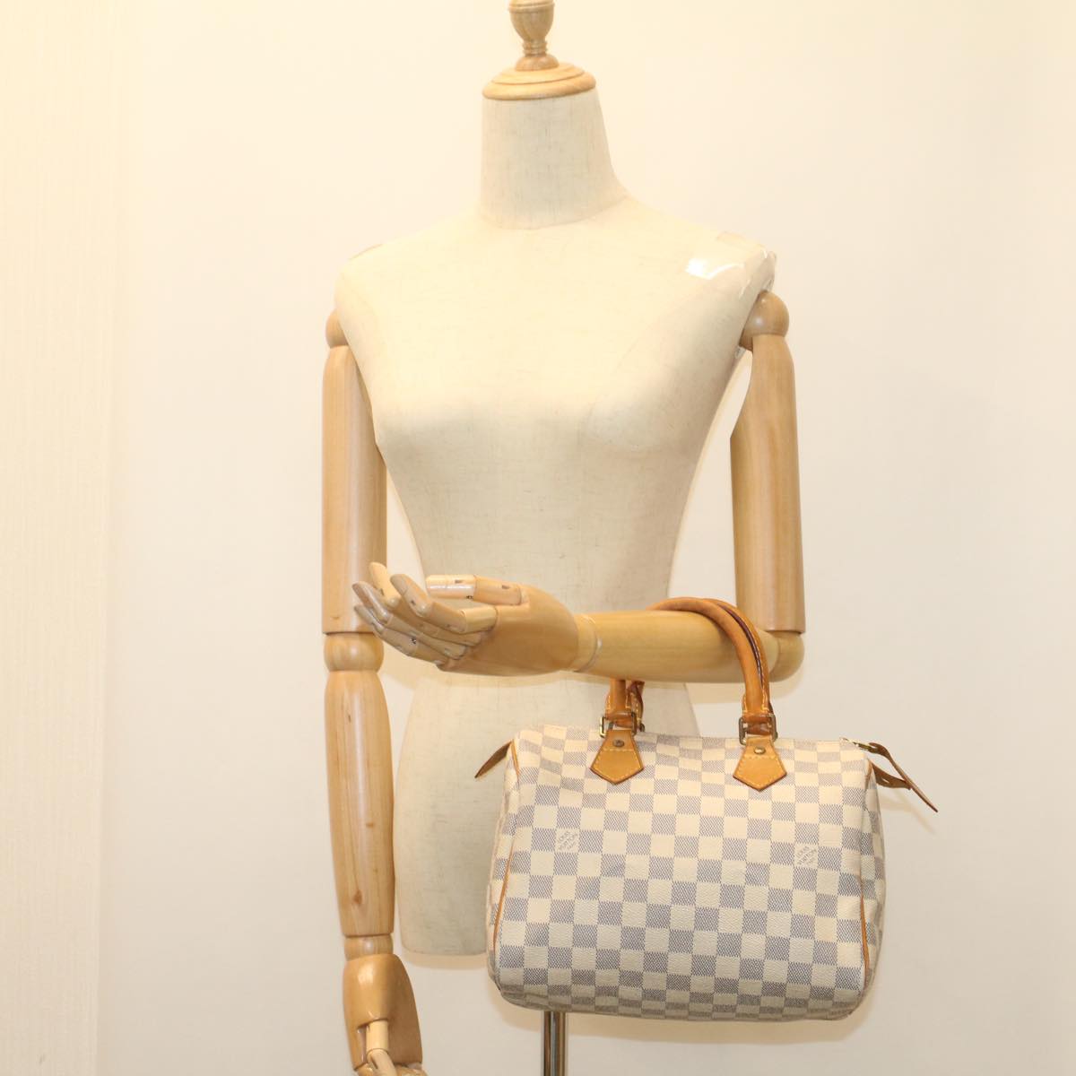 LOUIS VUITTON Damier Azur Speedy 25 Hand Bag N41534 LV 55243
