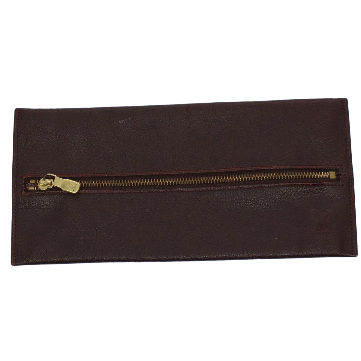 LOUIS VUITTON Taiga Leather Pen Case Acajou LV 55265
