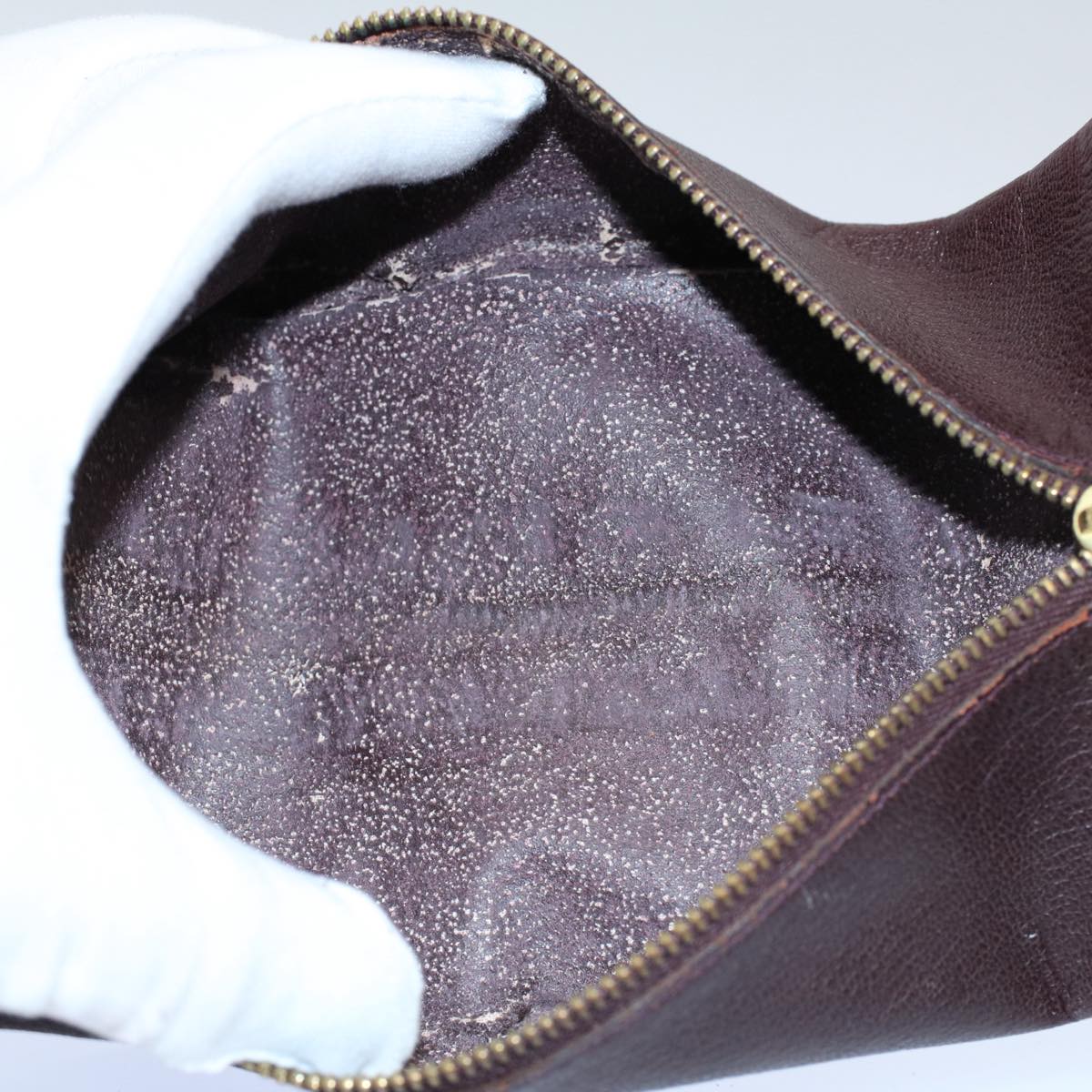 LOUIS VUITTON Taiga Leather Pen Case Acajou LV 55265