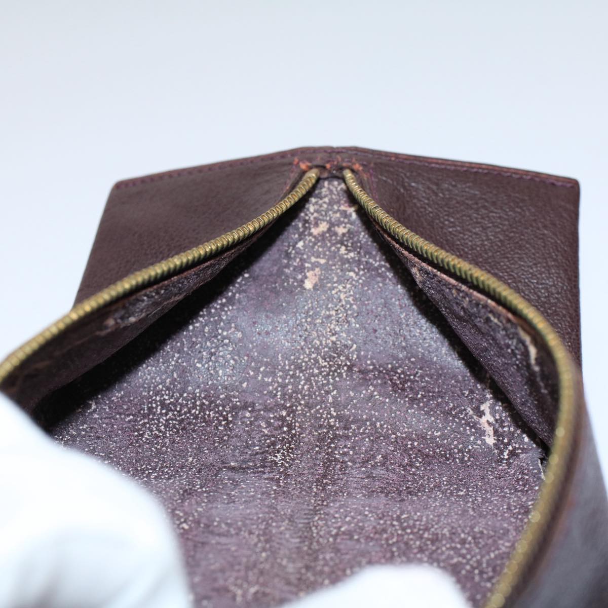 LOUIS VUITTON Taiga Leather Pen Case Acajou LV 55265