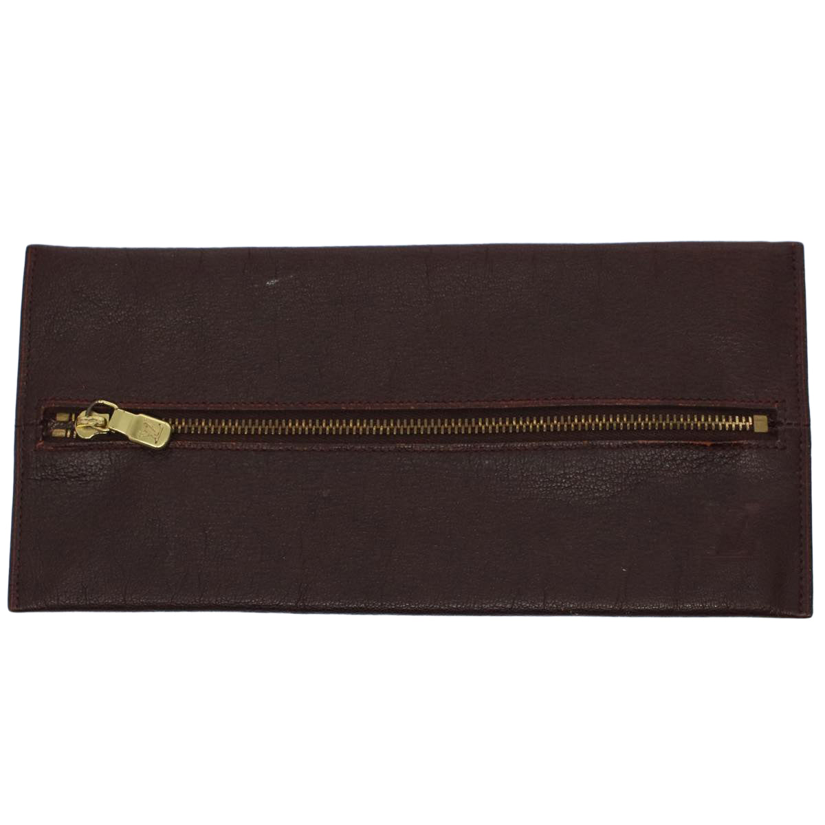 LOUIS VUITTON Taiga Leather Pen Case Acajou LV 55265